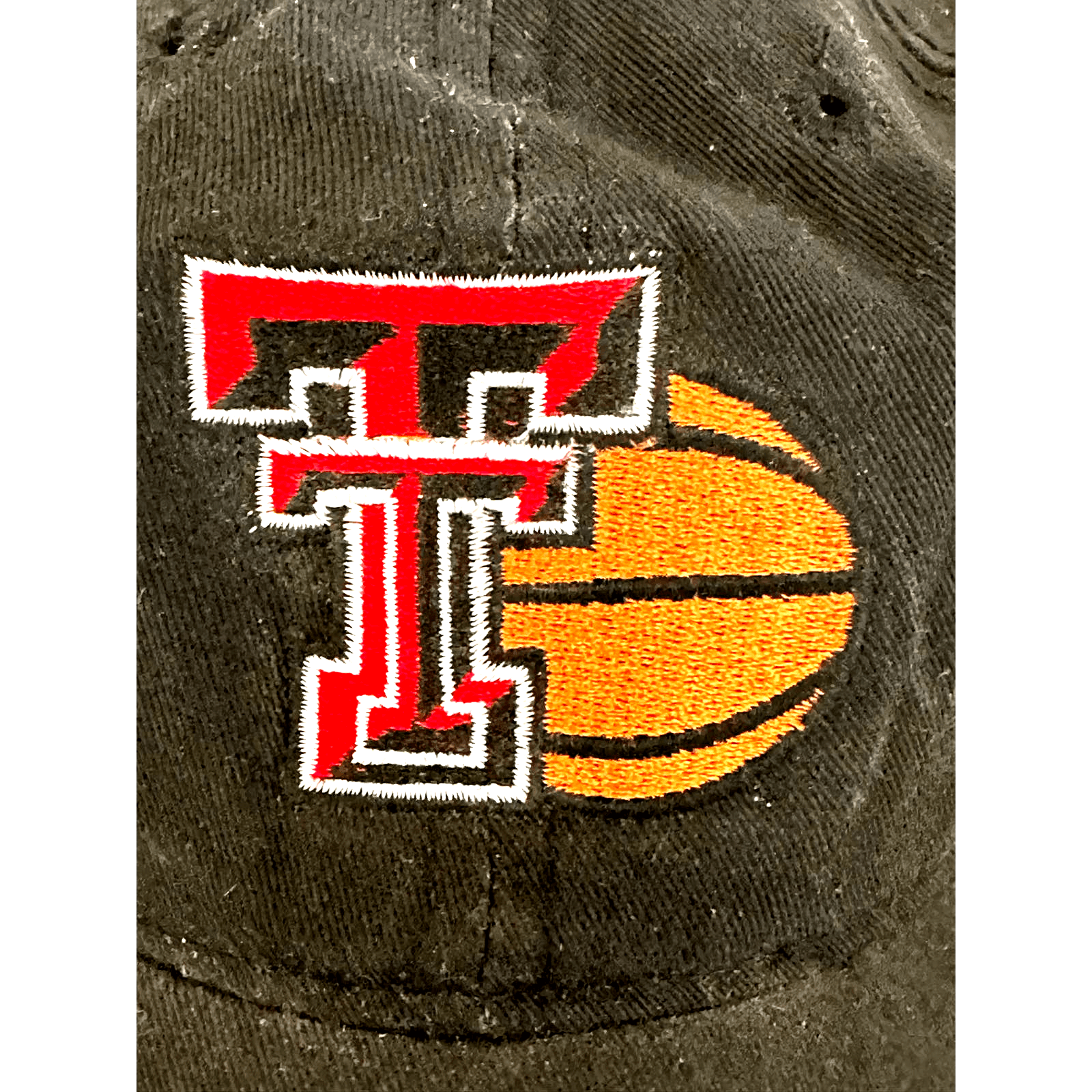 Texas Tech Basketball Double Red T Cool Fit Strap Back Adult Black Cap - Thumbnail 2
