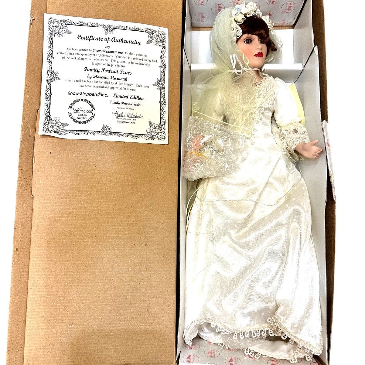 Show-Stoppers Family Portrait "Joy" by Florence Maranuk 21" Porcelain Doll-NEW - Thumbnail 3