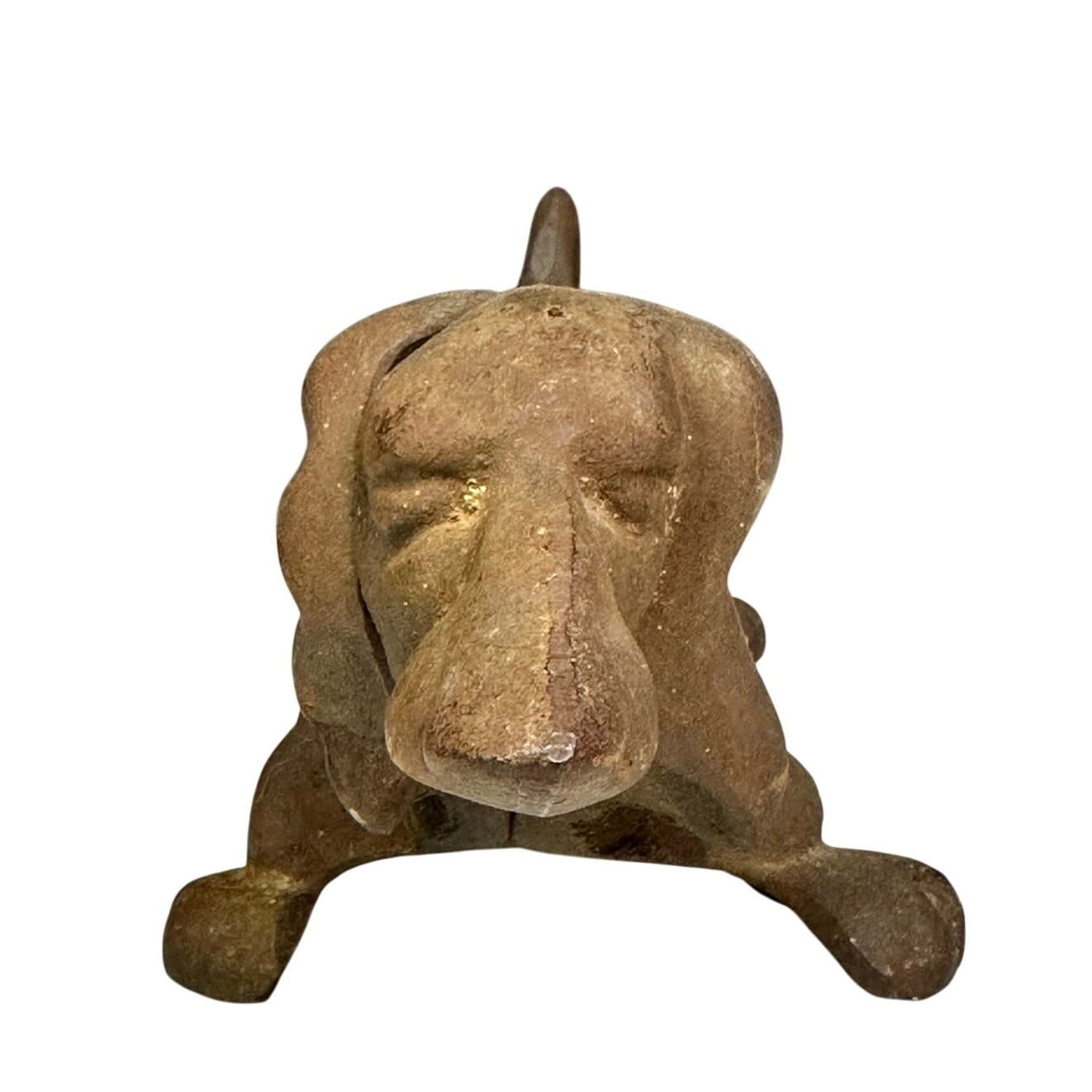 Rare Heavy Cast Iron Dachshund Wiener Dog Vintage Boot/Shoe Scraper Doorstop - Thumbnail 2