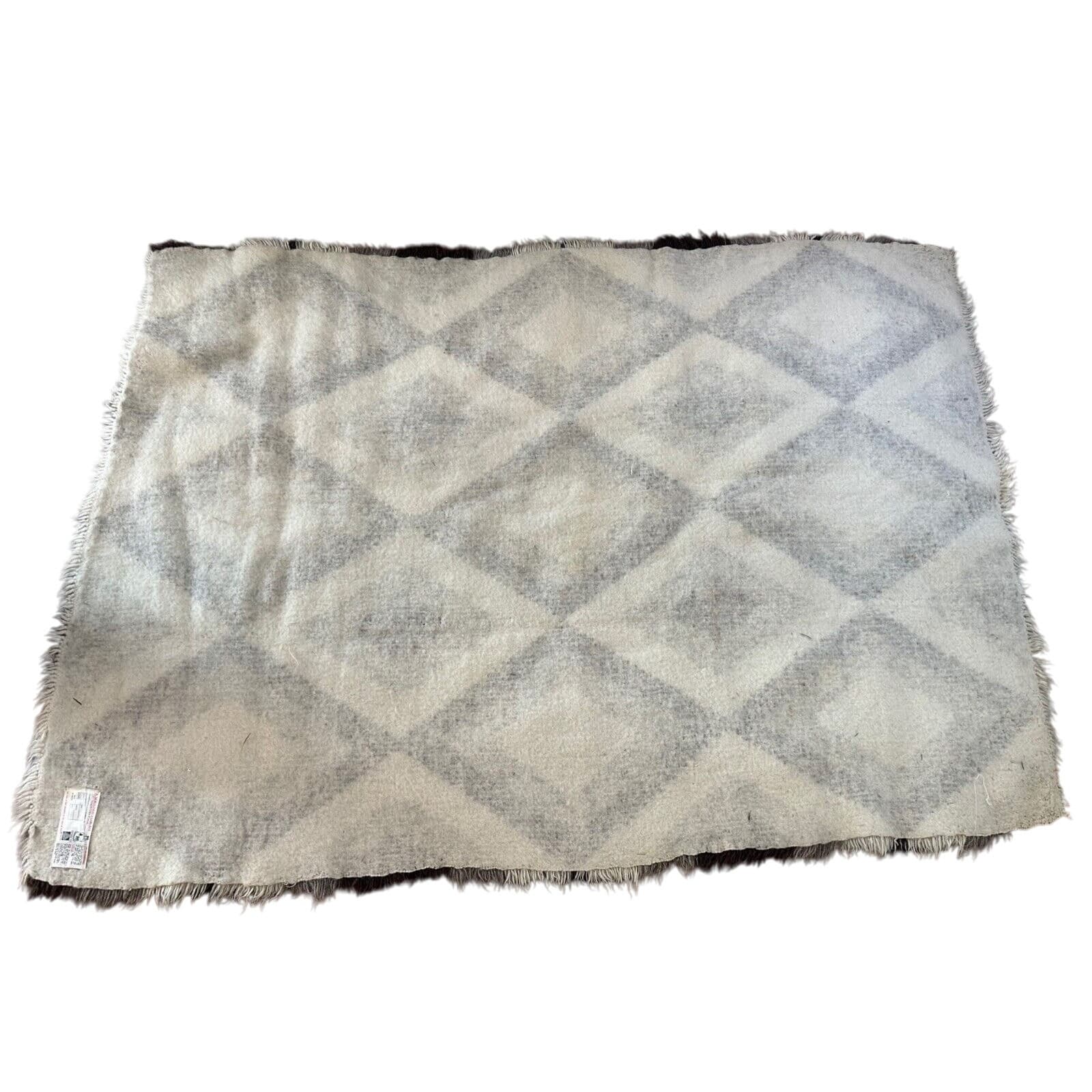 Flokati A. Kokkinos Greek Rug-MidCentury Geometric Diamond-60"x84" VERY RARE! - Thumbnail 3