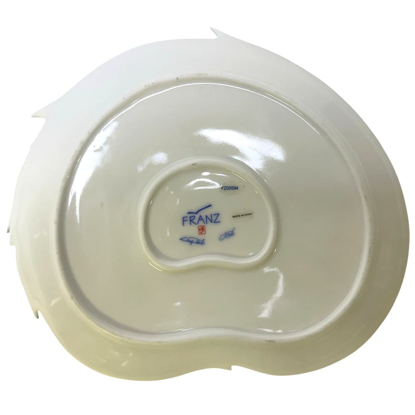 Franz Porcelain Ladybug Design Sculptured Porcelain FZ00594 Dessert Plate Tray - Thumbnail 12