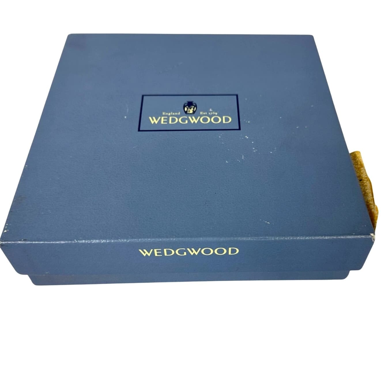 Wedgwood 1996 White Earthenware England Signed Jewelry Trinket Tray-NEW in Box - Thumbnail 4