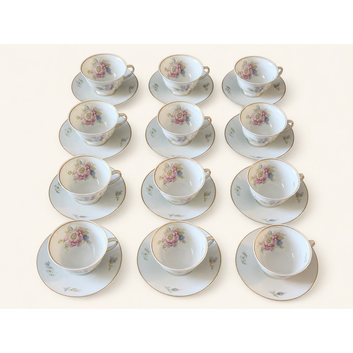 96-PC Rosenthal Continental Classic Rose 2554-61 China Set Service for 12 - Thumbnail 8