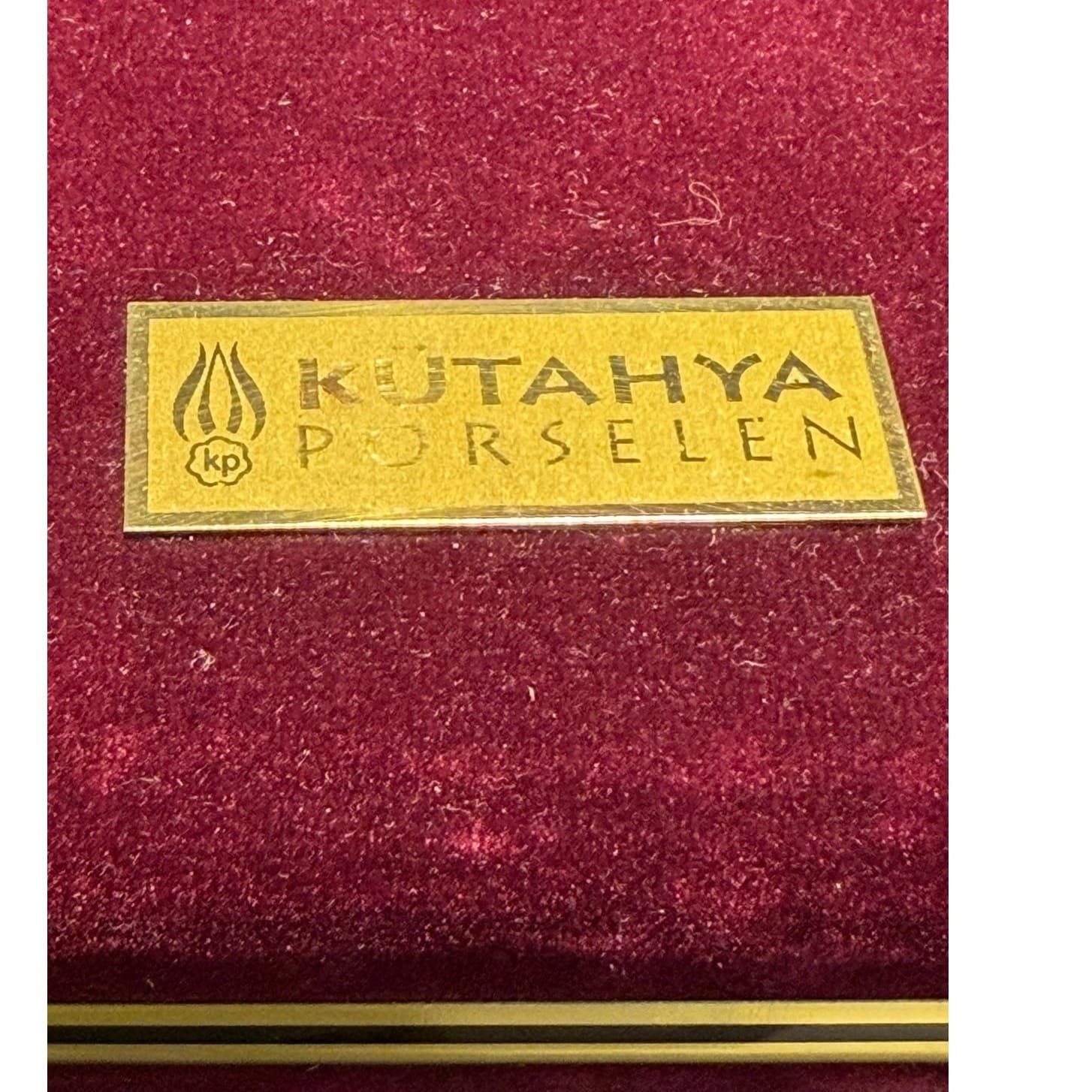 Kutahya Porselen Turkish Hookah Nargile Set Blue Gold Porcelain w/ Case 2003 - Thumbnail 4
