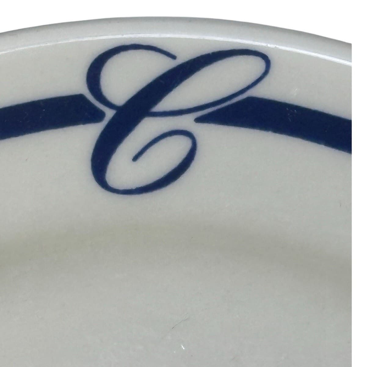 Homer Laughlin USA Vintage 6.25" Bread & Butter Plate 'C' Monogram-Set of 6 - Thumbnail 3