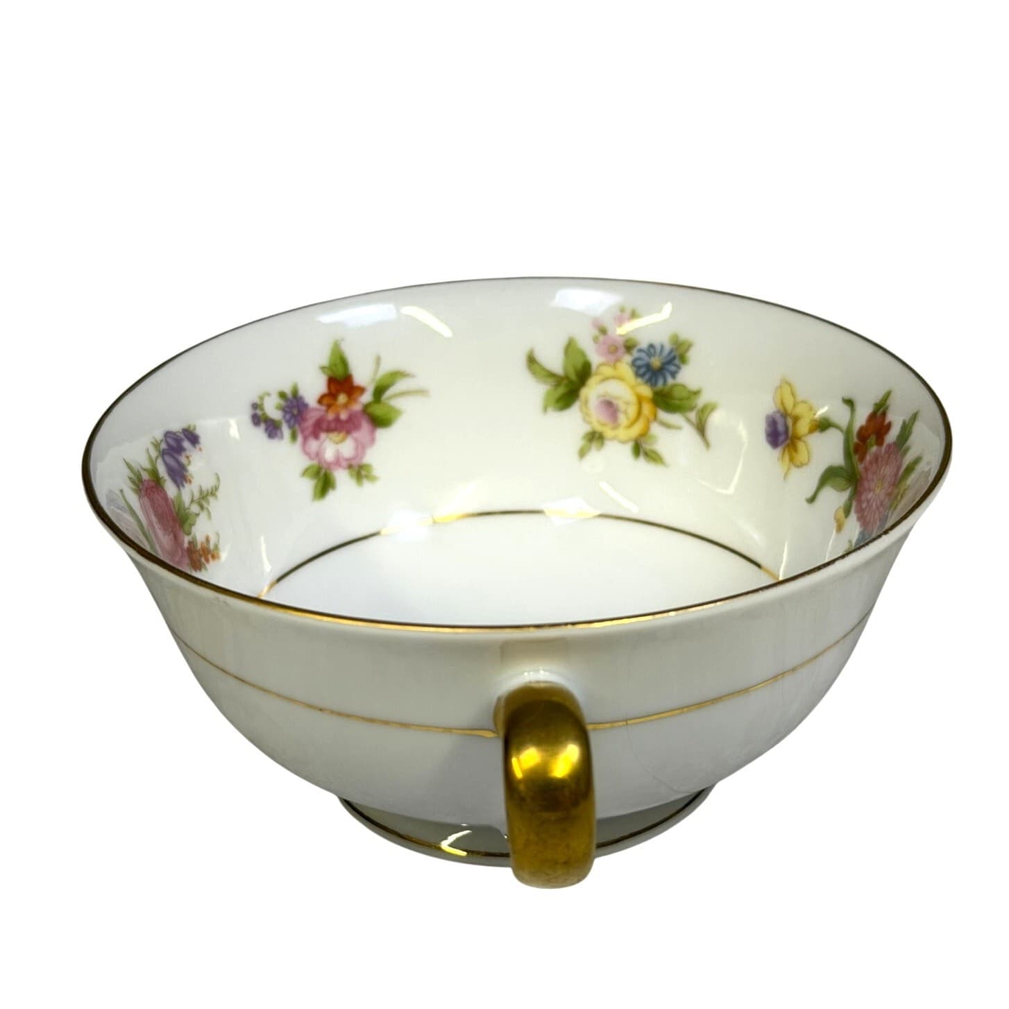 Noritake Retired 'Phyllis' 1931-1940 Backstamp Footed Cream Soup Bowl-Rare - Thumbnail 4