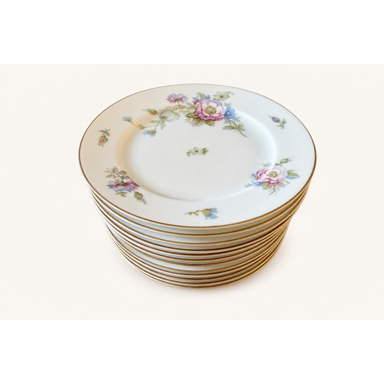 96-PC Rosenthal Continental Classic Rose 2554-61 China Set Service for 12 - Thumbnail 2