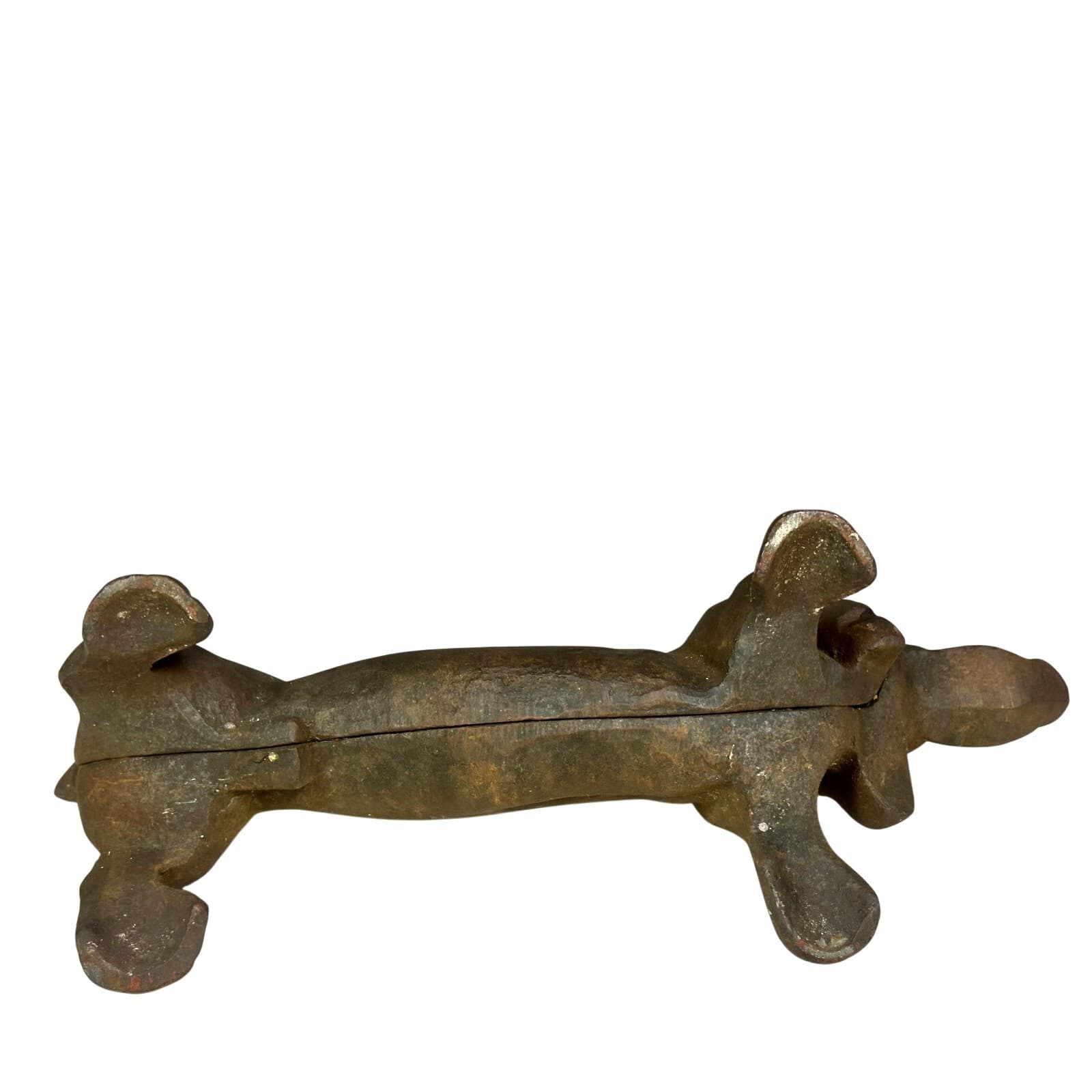Rare Heavy Cast Iron Dachshund Wiener Dog Vintage Boot/Shoe Scraper Doorstop - Thumbnail 5