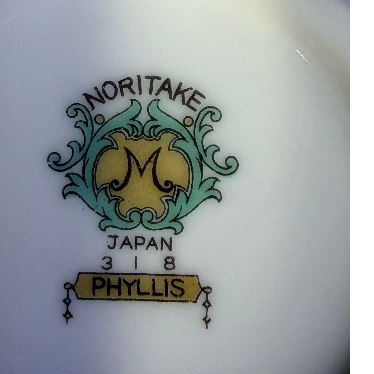 Noritake Retired 'Phyllis' 1931-1940 Backstamp Footed Cream Soup Bowl-Rare - Thumbnail 6