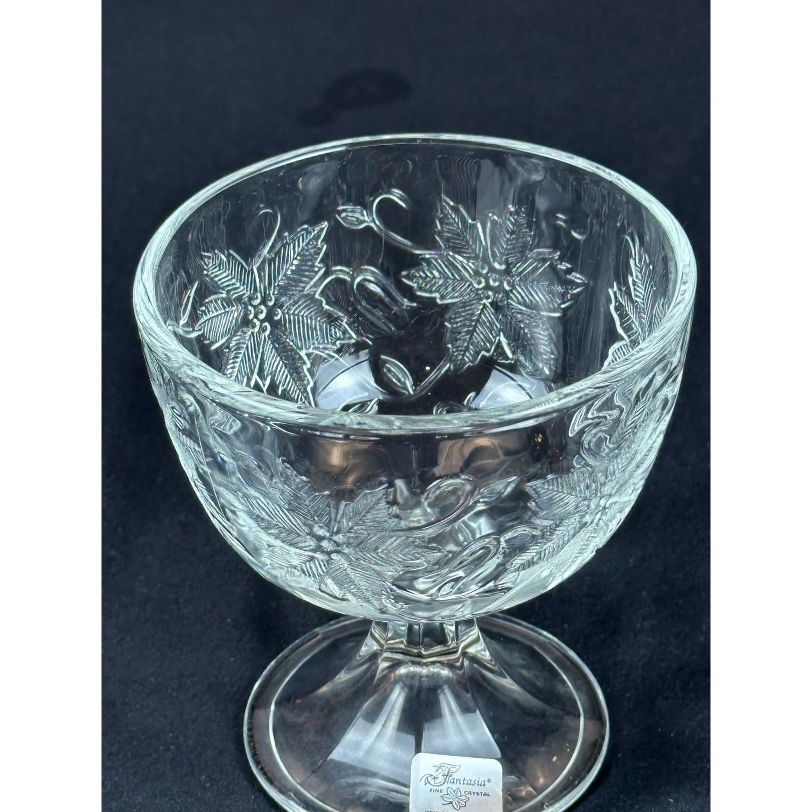 Princess House Fantasia 4.5" Footed Dessert Bowl - Thumbnail 5