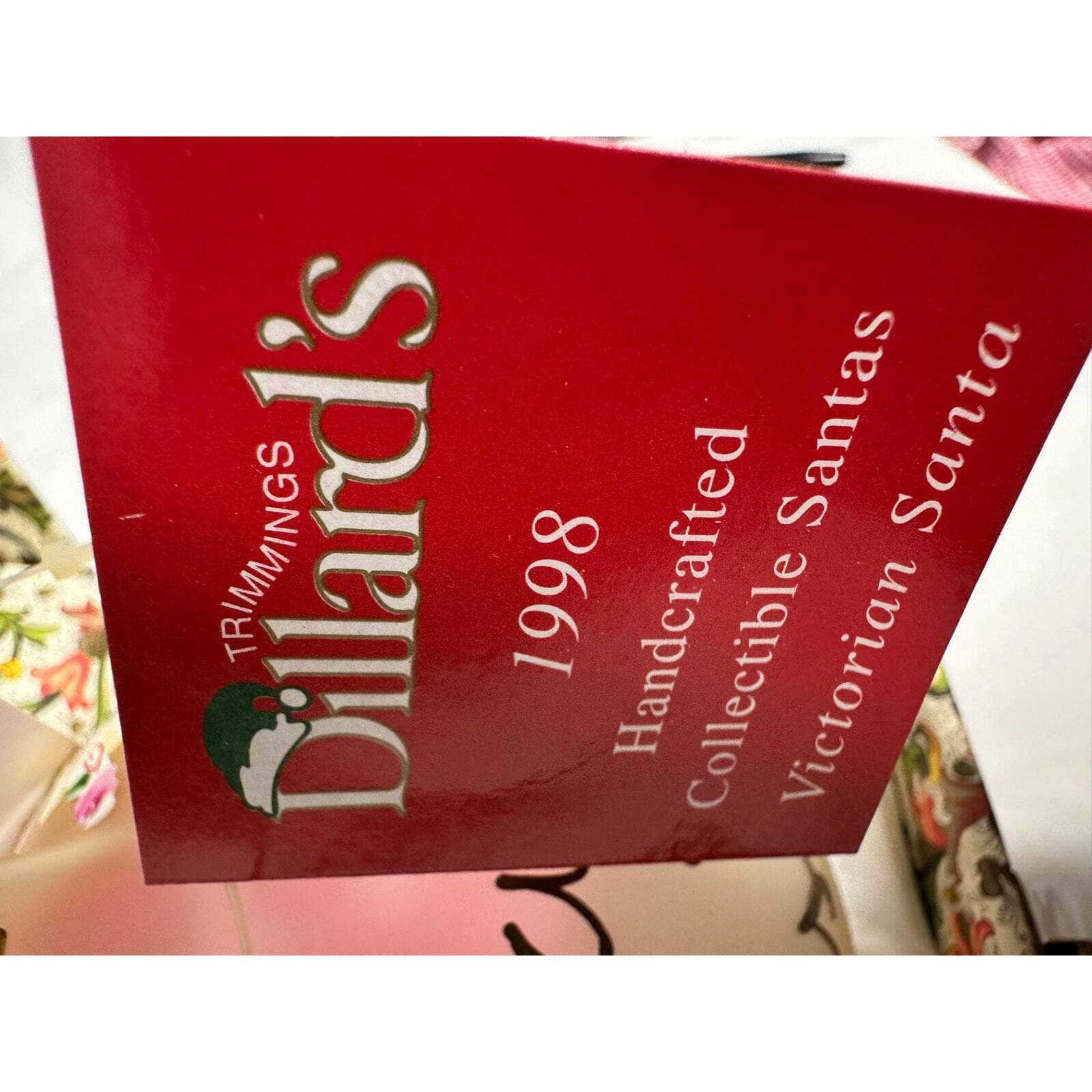 Dillard's 1998 "Victorian Santa" Hand Painted Signed Christmas Ornament-NEW! - Thumbnail 5
