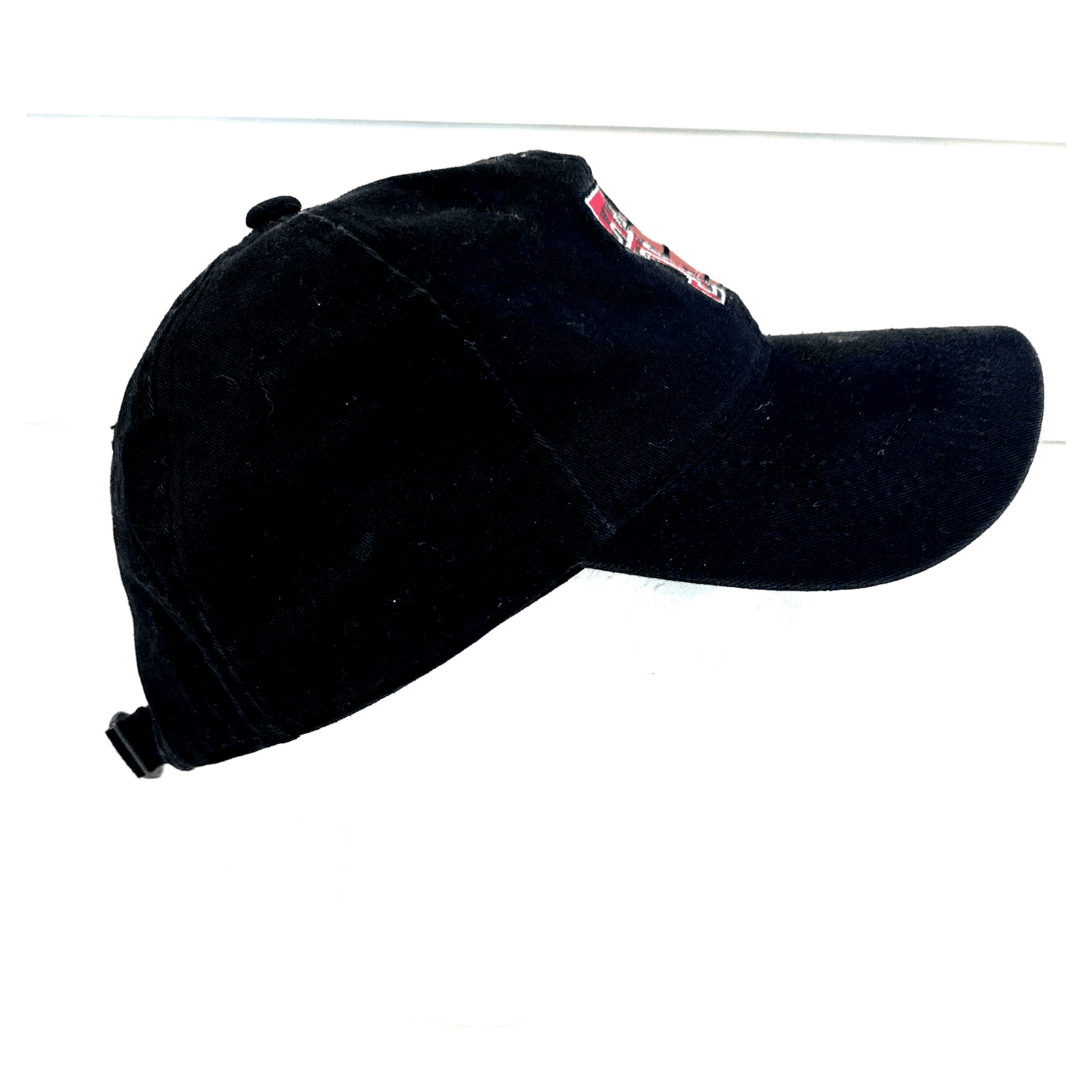 Texas Tech Double Red T Basketball Cool Fit Strap Back Adult Black Cap - Thumbnail 3