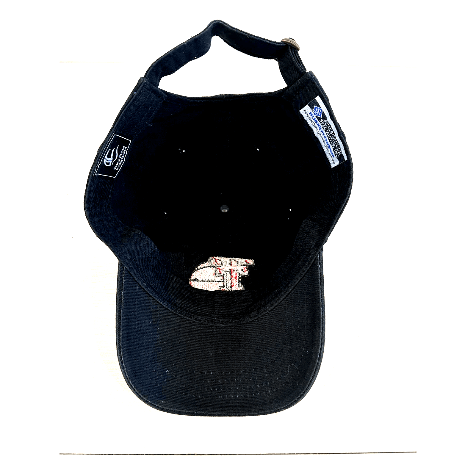 Texas Tech Double Red T Basketball Cool Fit Strap Back Adult Black Cap - Thumbnail 6