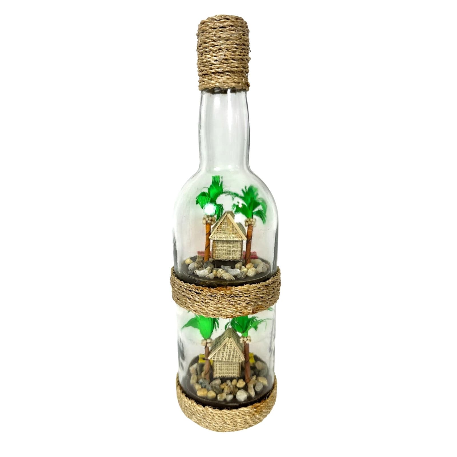 Double Bahay Kubo Philippines Bottle Folk Art Souvenir - Thumbnail 5