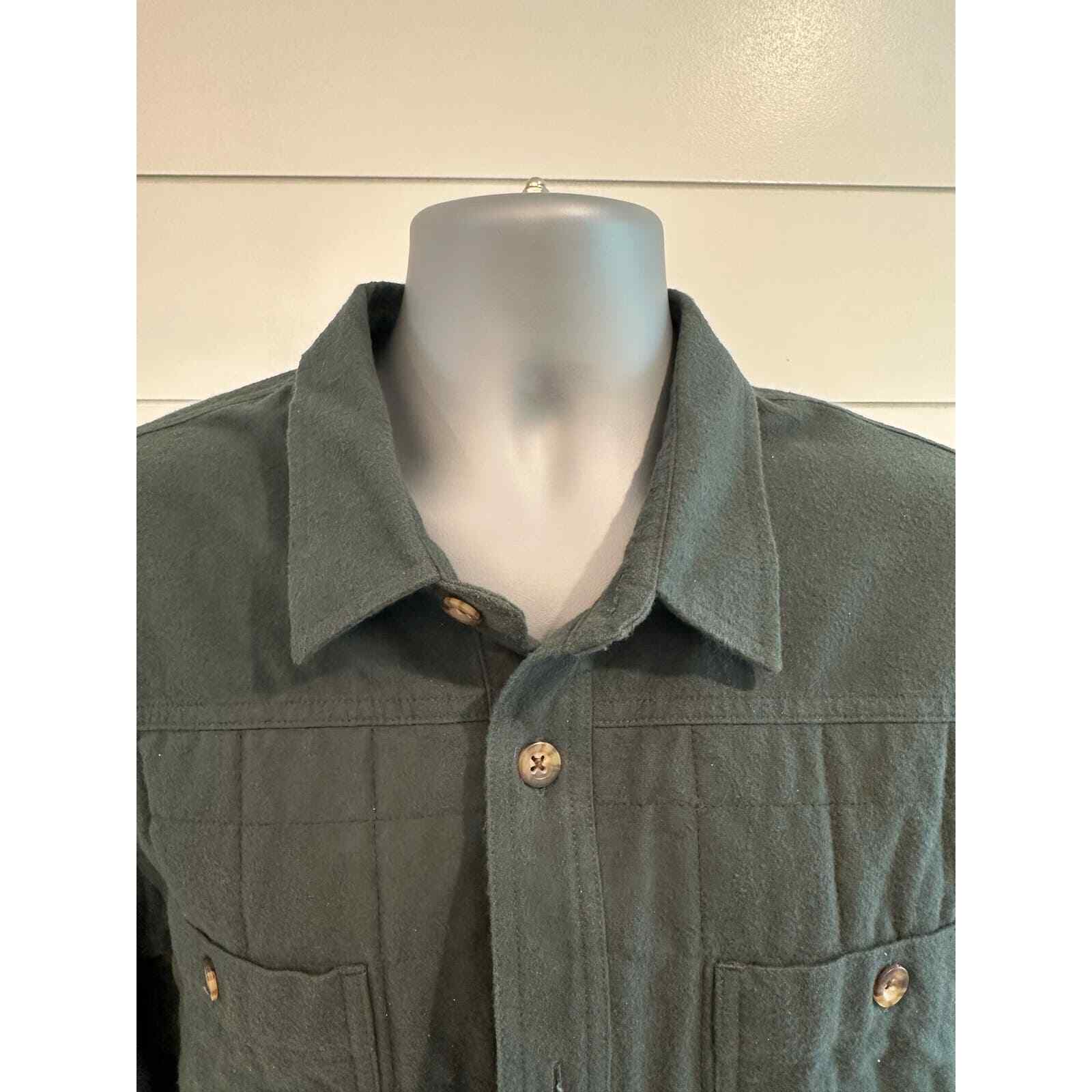 Cabela’s Forest Green Quilted & Lined 100% Cotton Jacket XL - Thumbnail 2