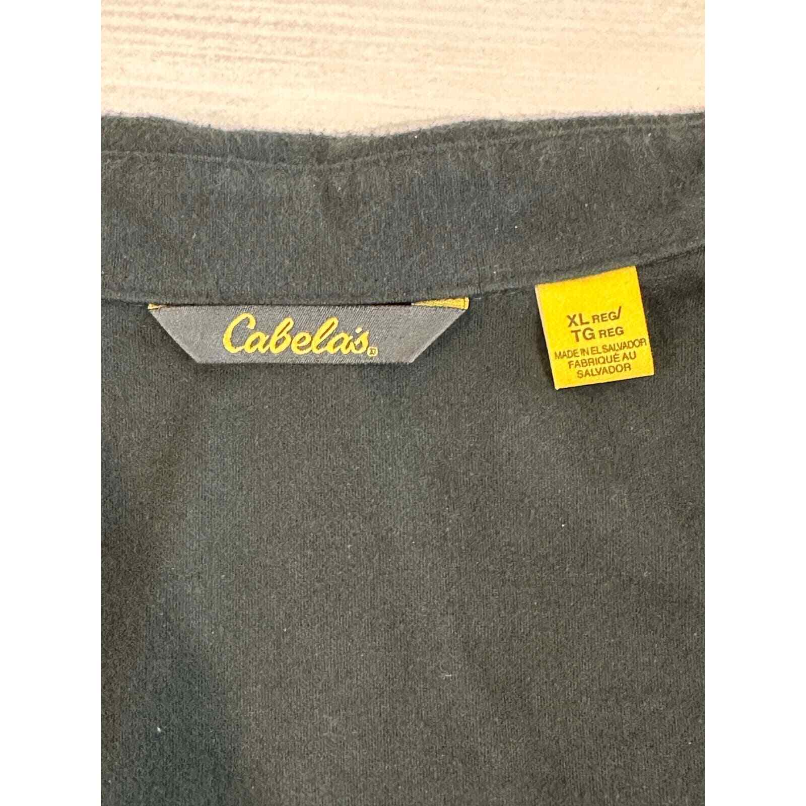 Cabela’s Forest Green Quilted & Lined 100% Cotton Jacket XL - Thumbnail 16