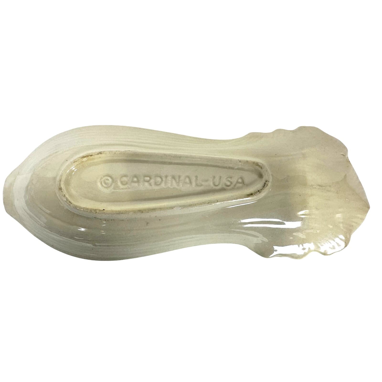 Cardinal USA Vintage Celery Shaped Dish/Tray/Spoon Rest-Nice! - Thumbnail 4