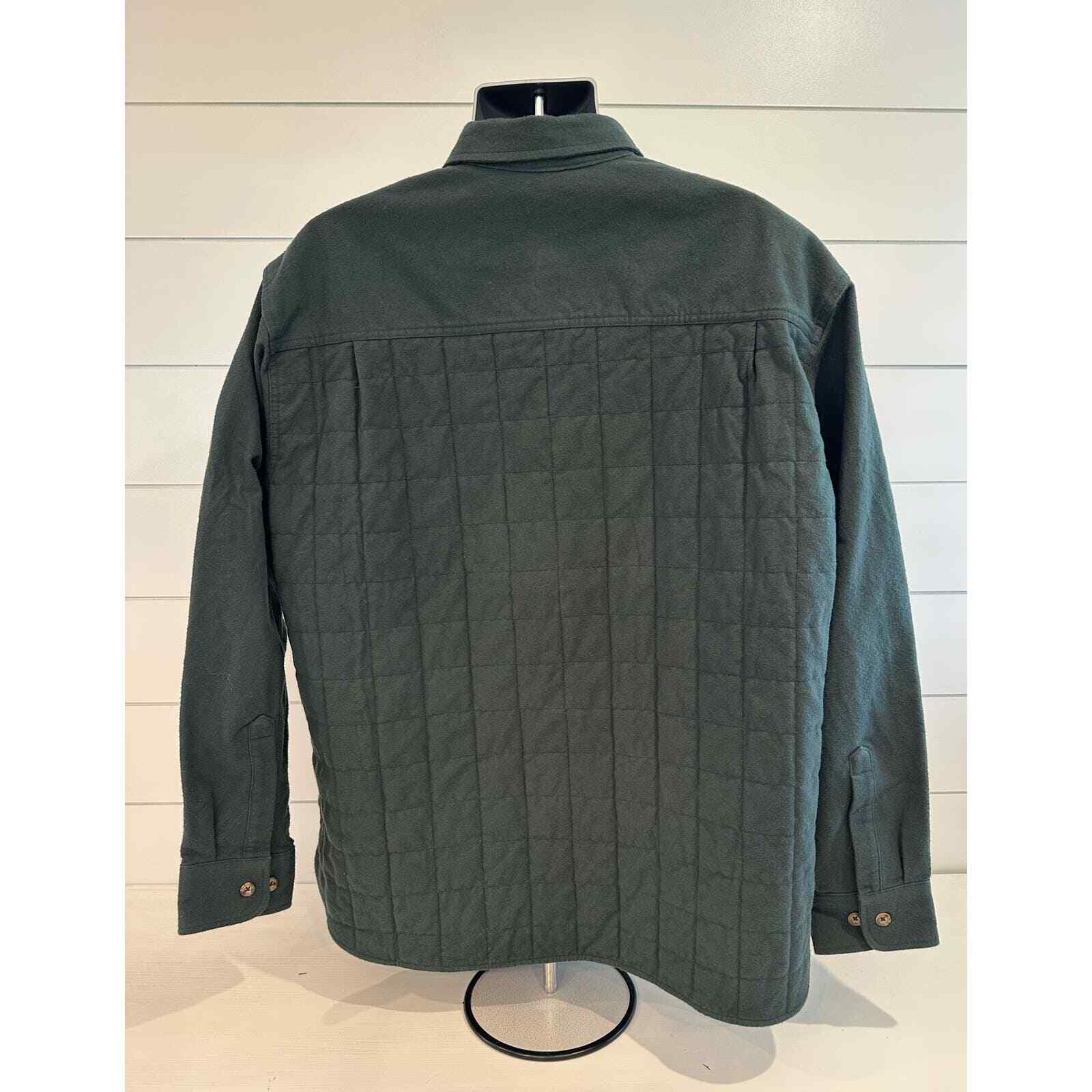 Cabela’s Forest Green Quilted & Lined 100% Cotton Jacket XL - Thumbnail 6