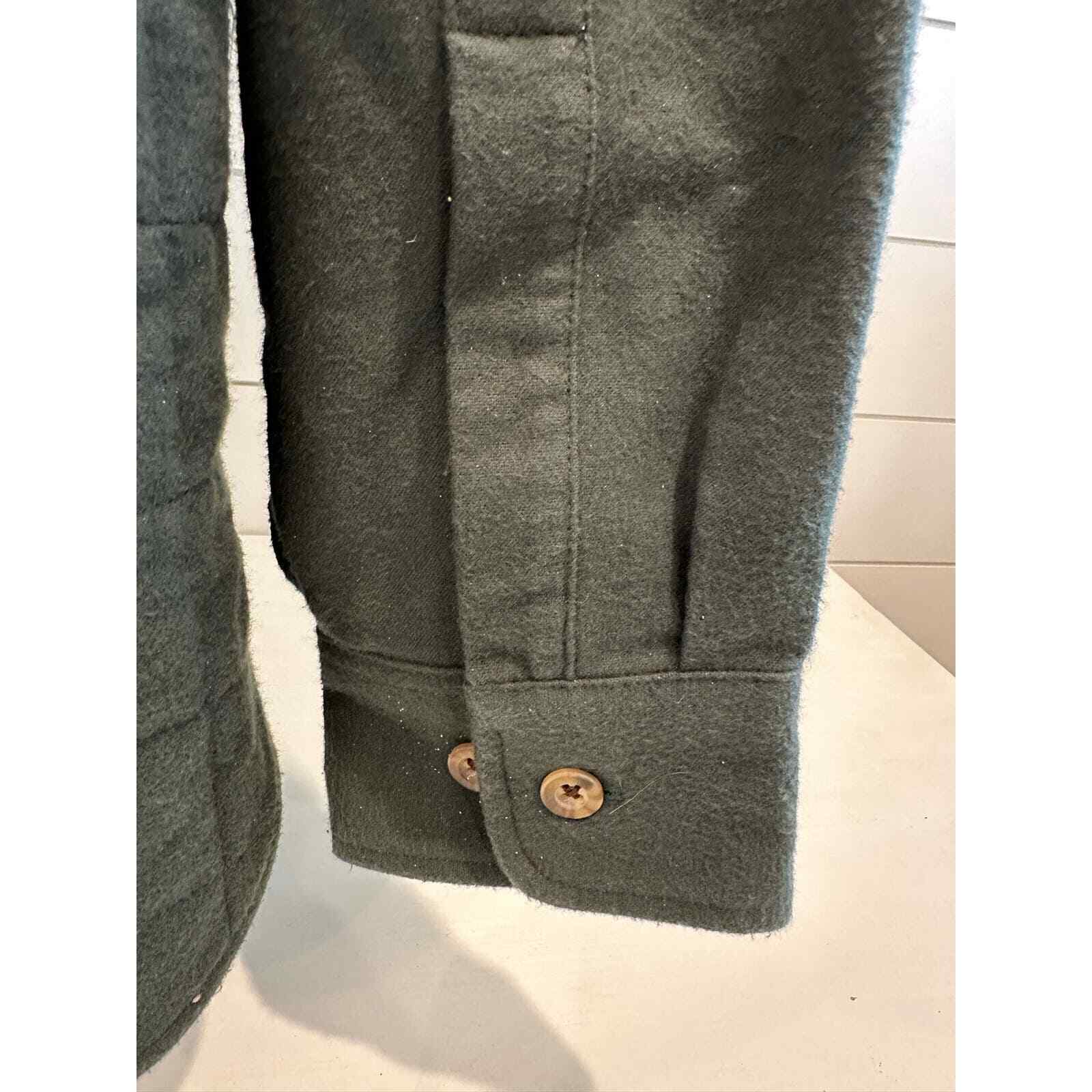Cabela’s Forest Green Quilted & Lined 100% Cotton Jacket XL - Thumbnail 9