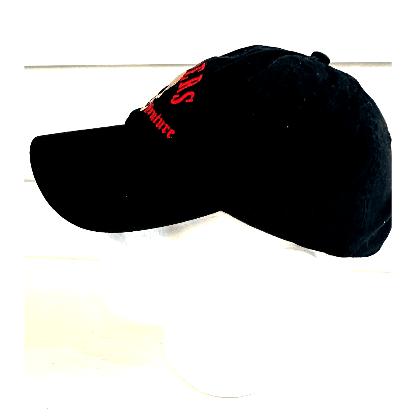Hooters Cook’s Couture Black Baseball Cap Red Caption Tan Skull Strap Back - Thumbnail 5