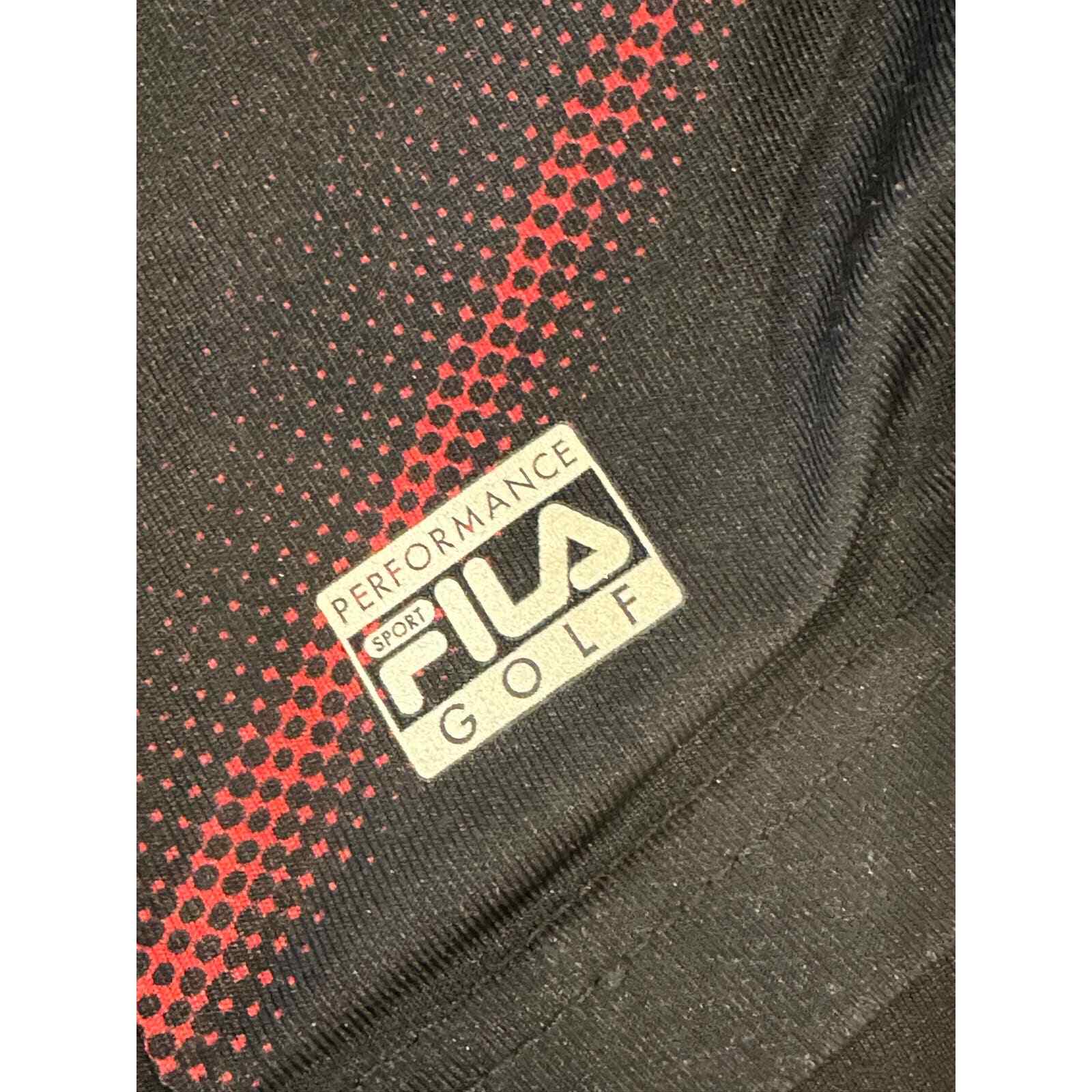 Fila Sport Men’s Short Sleeve Golf Shirt Red & Black Geometric Size 2XL - Thumbnail 5