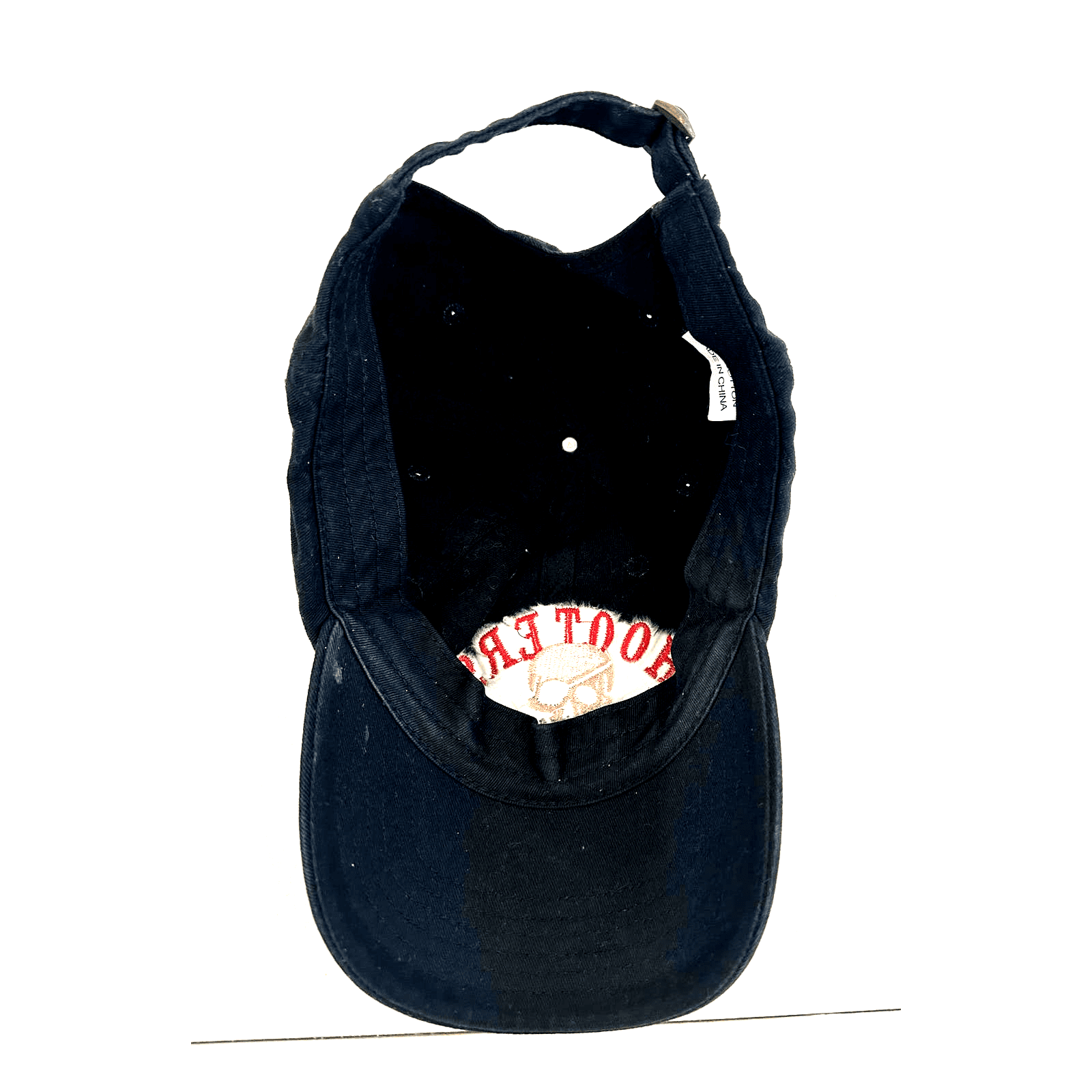 Hooters Cook’s Couture Black Baseball Cap Red Caption Tan Skull Strap Back - Thumbnail 6