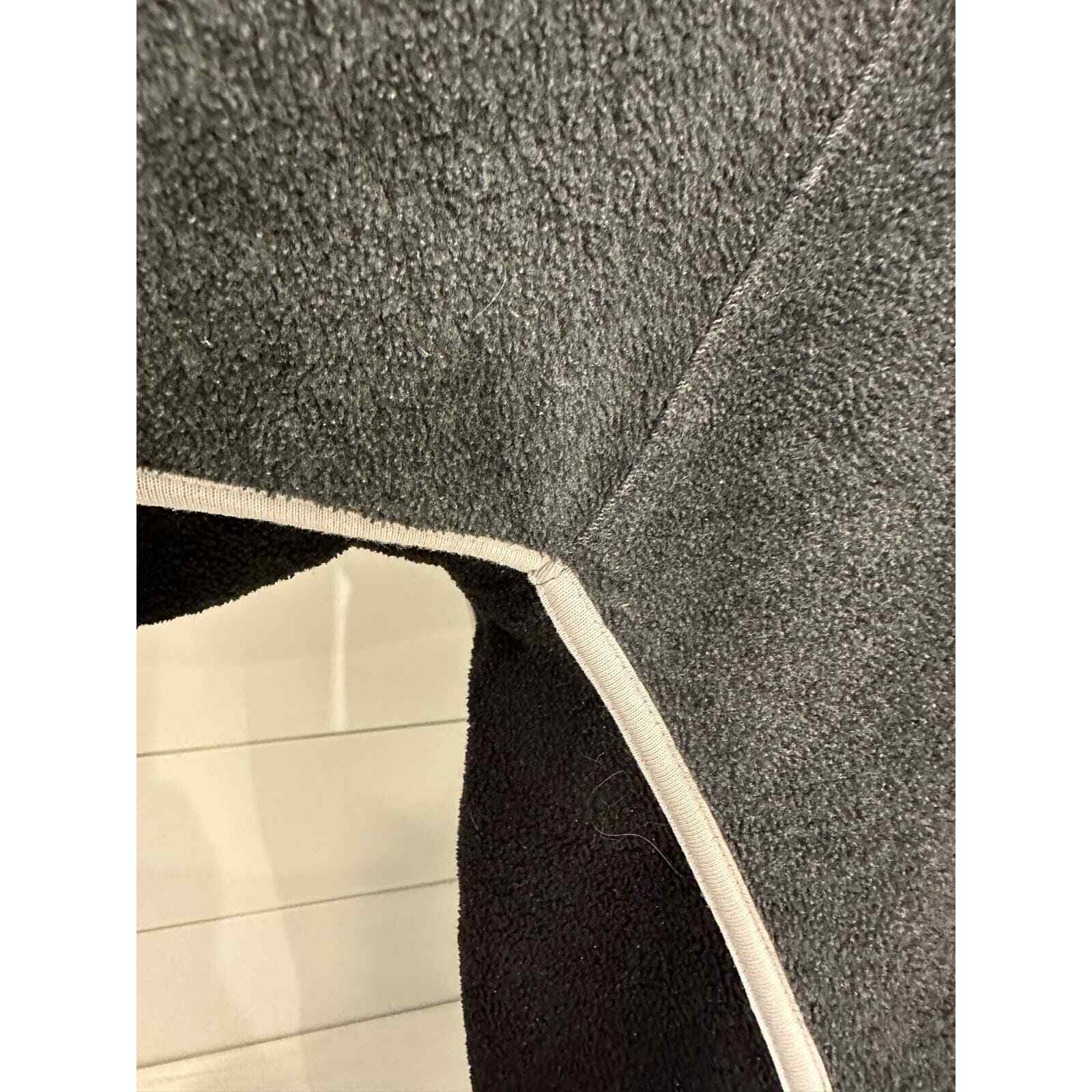 Fila Men's Fleece Zipper Pull Over Long Sleeve Gray & Black-XL - Thumbnail 8