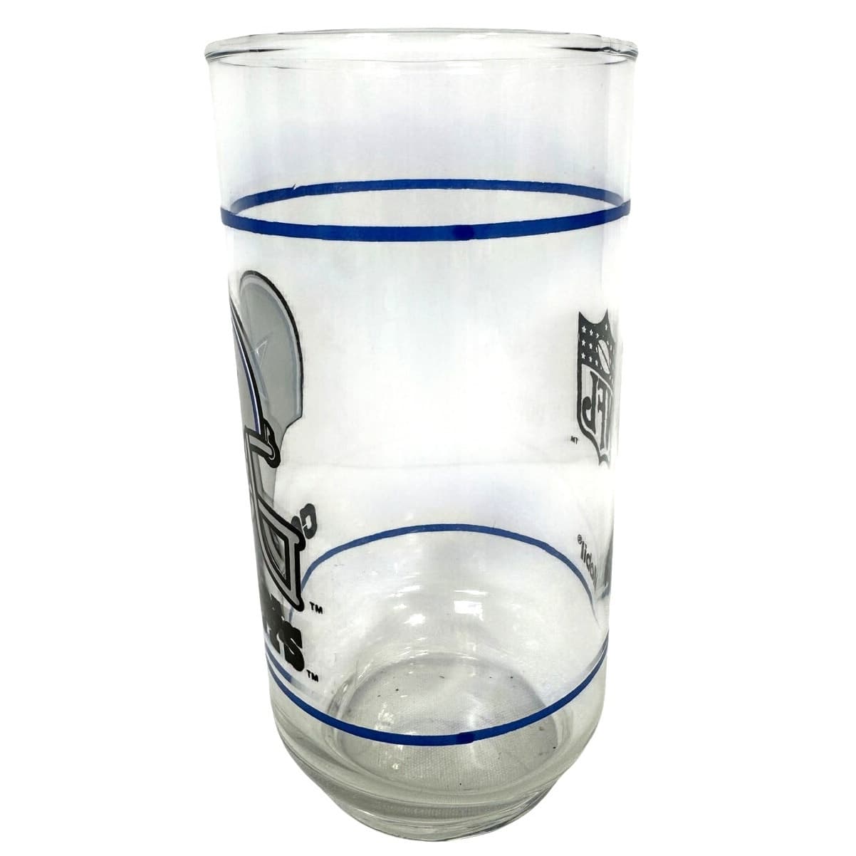 NFL 1988 Dallas Cowboys Helmet Mobil 12-Ounce Vintage Glass Tumbler - Thumbnail 3