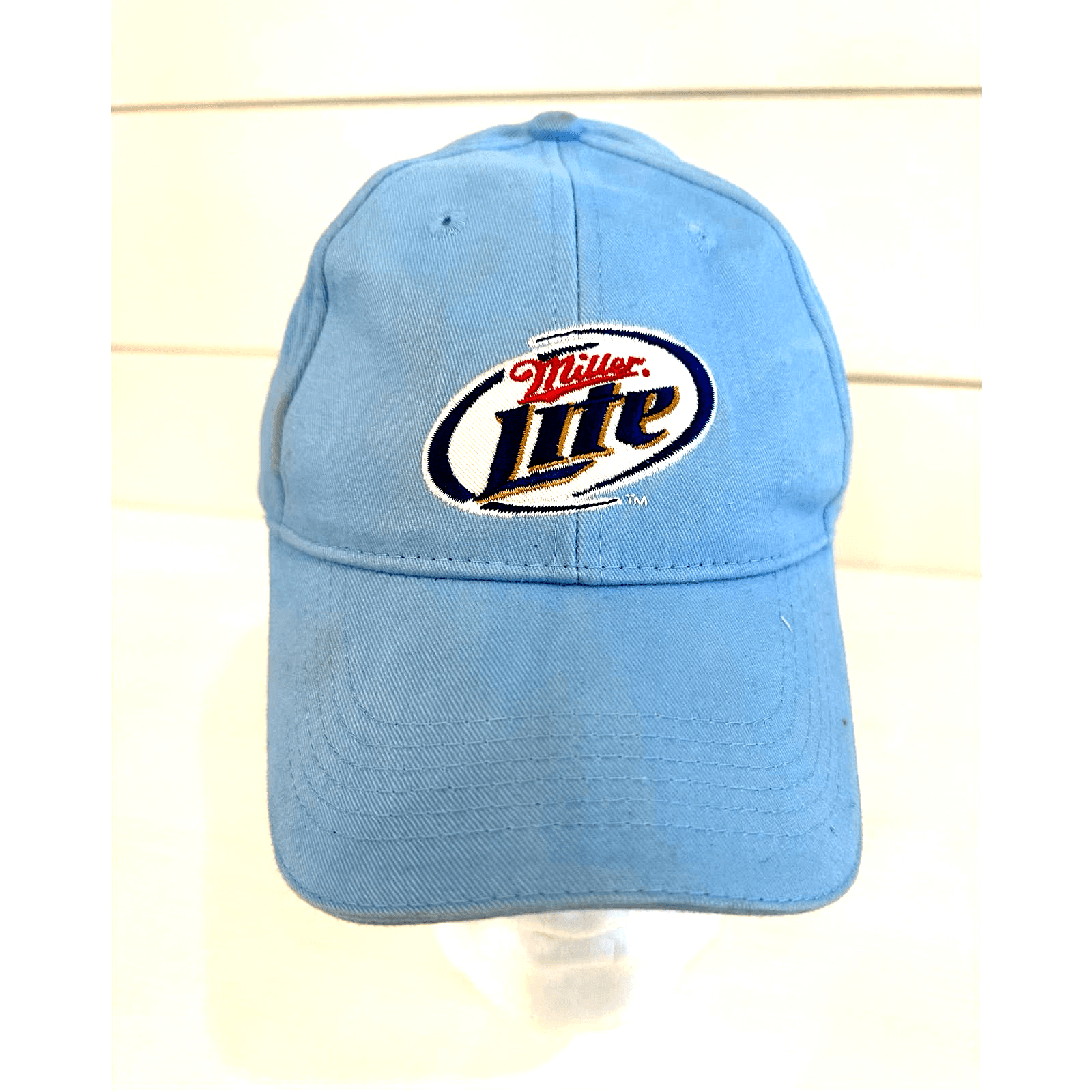 Miller Lite Press Back Light Blue Baseball Cap - Thumbnail 10
