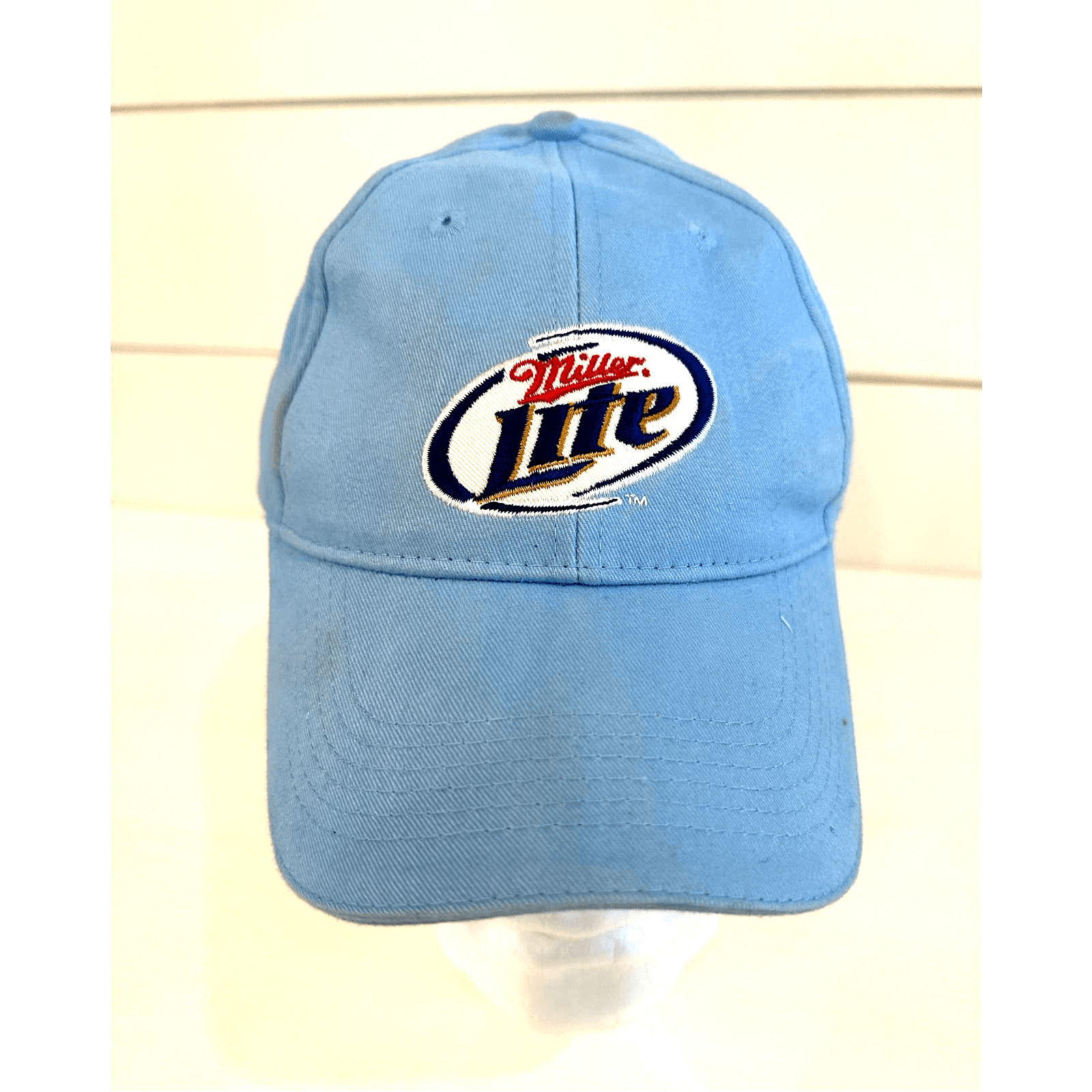 Miller Lite Press Back Light Blue Baseball Cap - Thumbnail 11