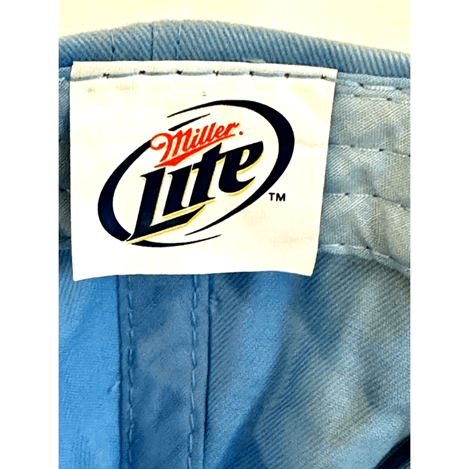 Miller Lite Press Back Light Blue Baseball Cap - Thumbnail 8