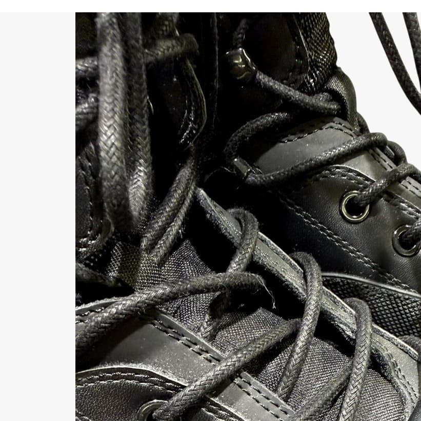 ZARA Z1B Platform Combat Boots Black Chunky Lug Sole Lace Up NWT Women's 6.5 - Thumbnail 7