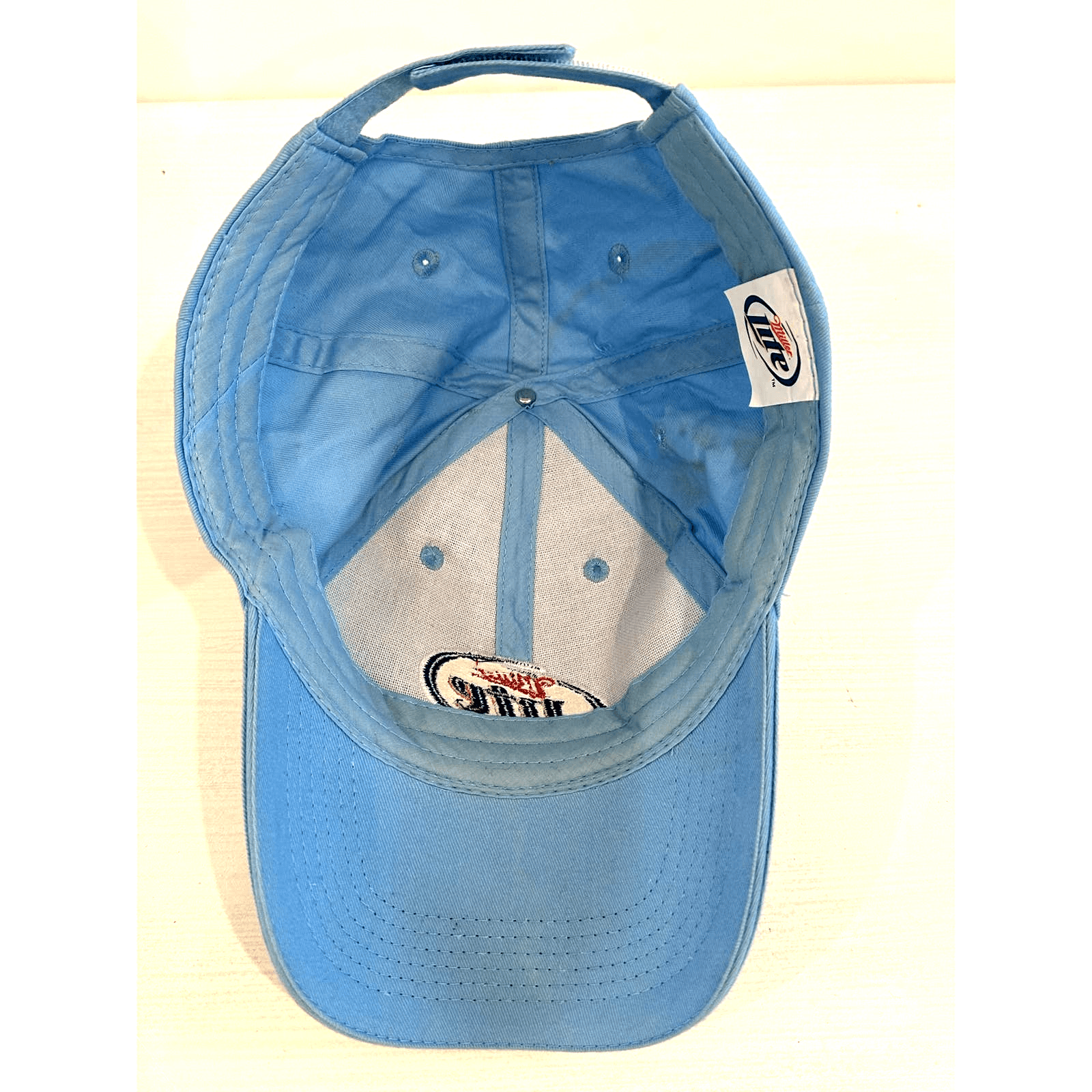Miller Lite Press Back Light Blue Baseball Cap - Thumbnail 7