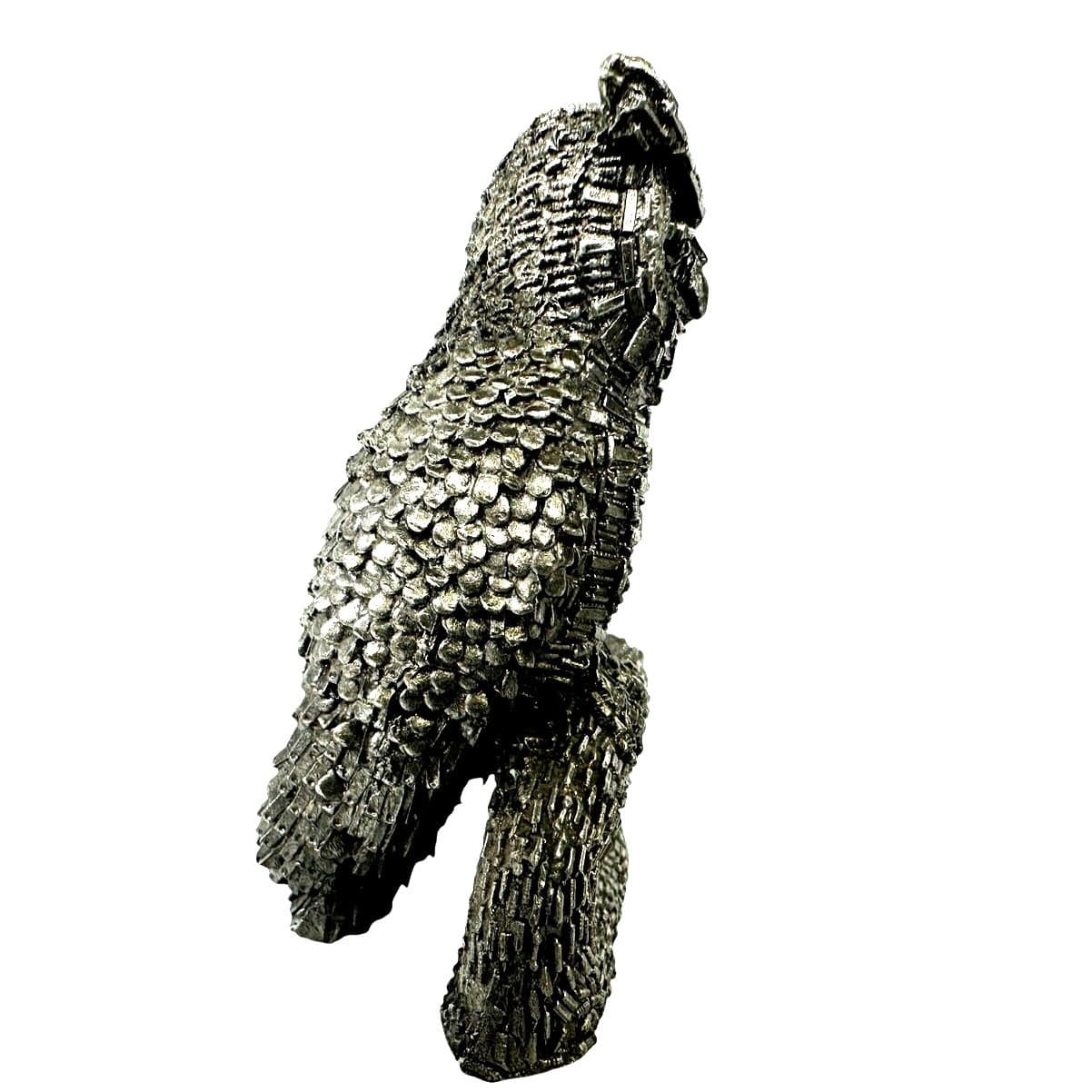 Honeywell Hudson RS Pewter Snow Barn Owl Computer Chip Figurine 3" Paperweight - Thumbnail 4