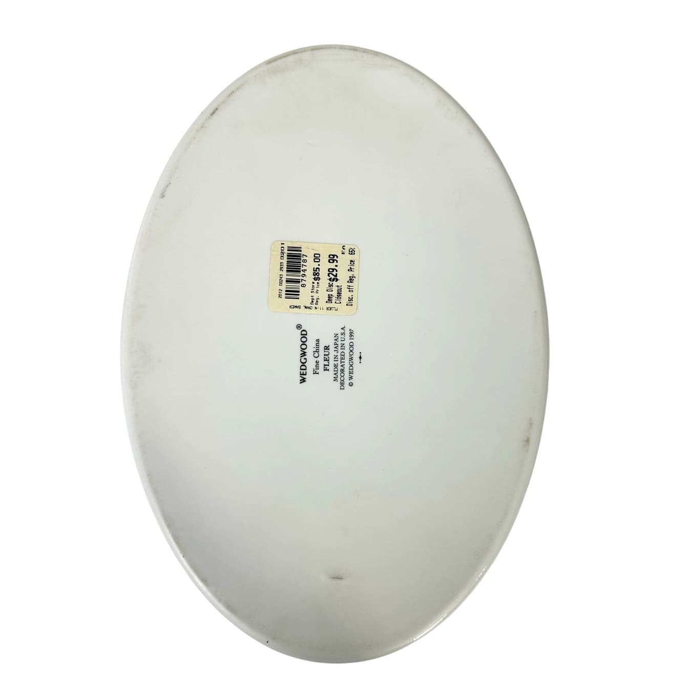 Wedgwood Vintage 1997 "Fleur" 11.5" Oval Baker/Vegetable Serving Dish-Excellent! - Thumbnail 4