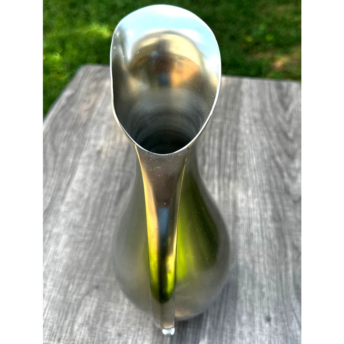 Royal Holland Metawa Pewter Mid Century Modern Sleek 12" Pitcher - Thumbnail 4