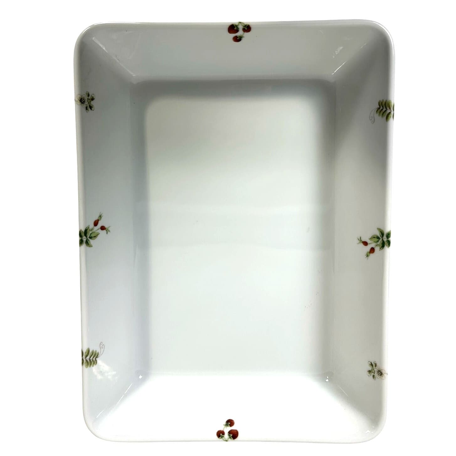 Wedgwood Vintage 1997 "Fleur" 12.5" Rectangular Baker/Lasagna Pan-Excellent! - Thumbnail 3
