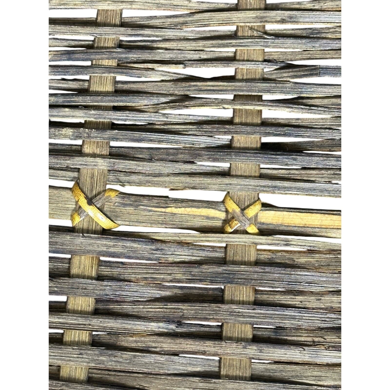 Wicker Picnic Basket Double Handles Bombay Style Vintage - Thumbnail 16