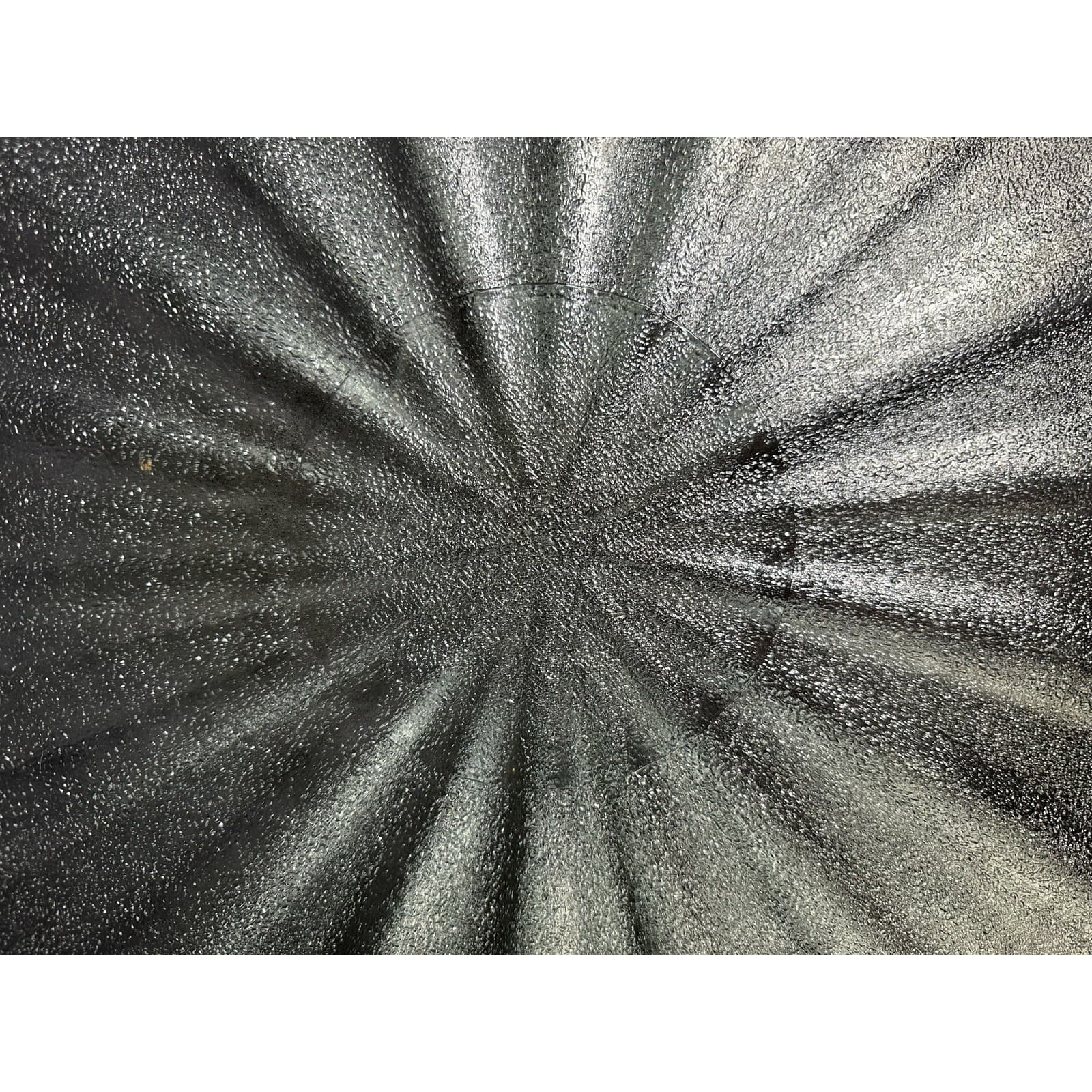 Refrigerator Tray Vintage Starburst Pattern Heavy Textured Glass 15.25" Square - Thumbnail 5