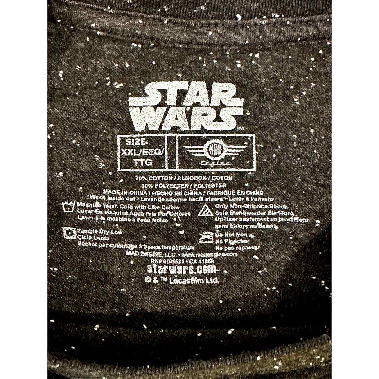 Star Wars The Empire Strikes Back Mad Engine Black Yellow T-Shirt-2XL - Thumbnail 4