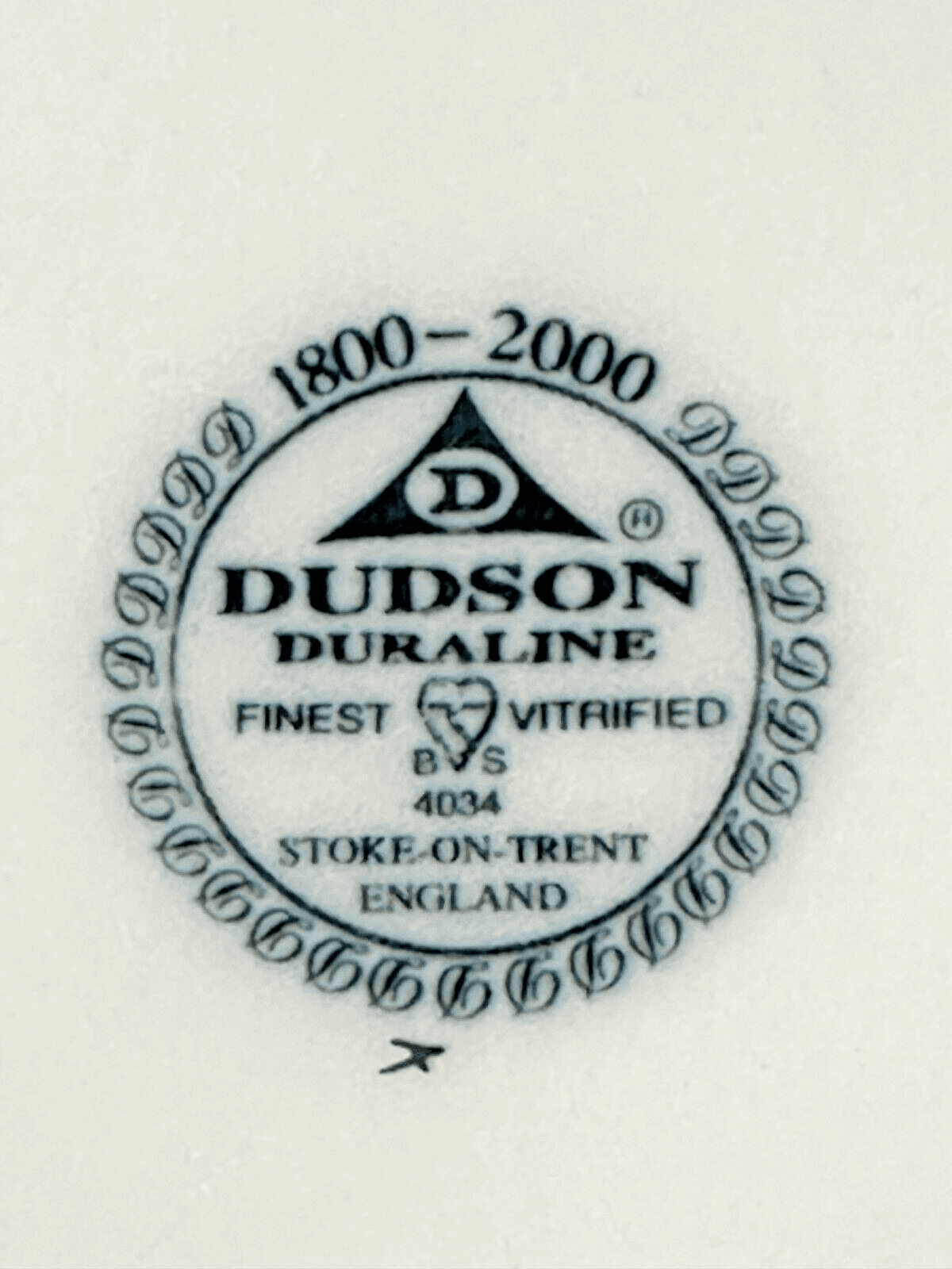 Dudson Duraline Finest Vitrified Stoke on Trent 12.75" Dinner Plate/Charger - Thumbnail 8