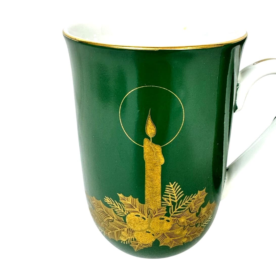 Otagiri Japan Gibson Greeting Cards Vintage Christmas Candle Mugs-Set of 4! - Thumbnail 2