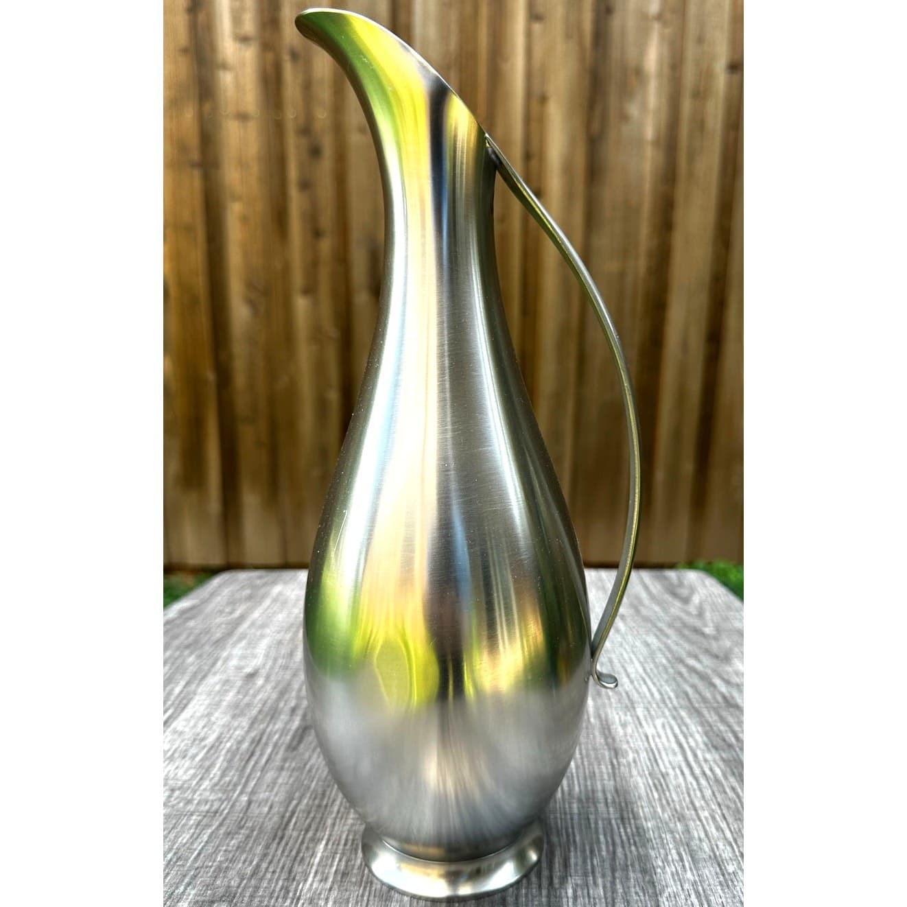 Royal Holland Metawa Pewter Mid Century Modern Sleek 12" Pitcher - Thumbnail 2