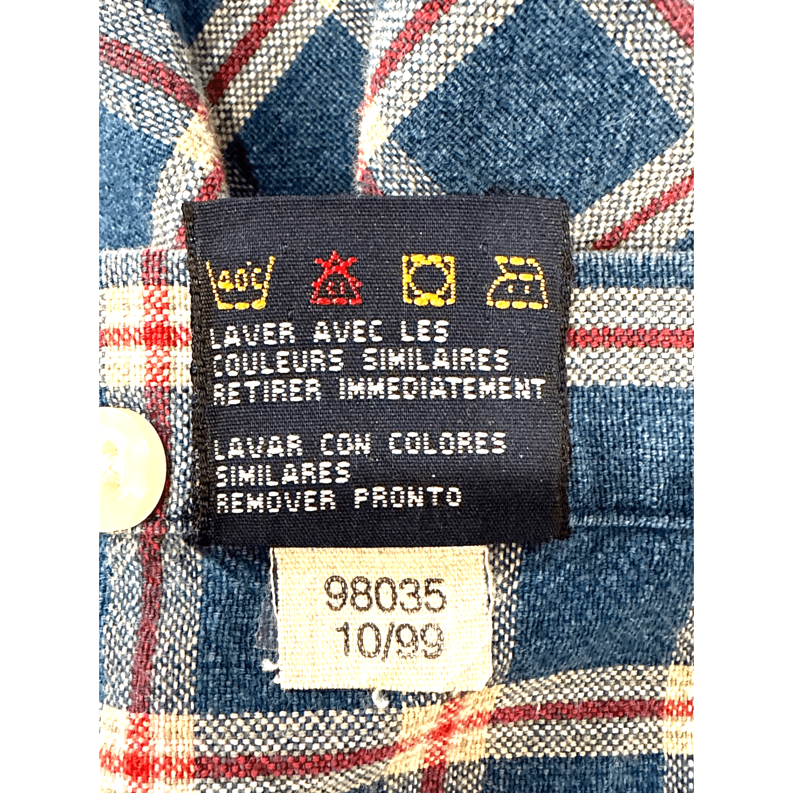 Tommy Hilfiger Men’s Red White Blue Plaid Button-Down Shirt-XL - Thumbnail 13