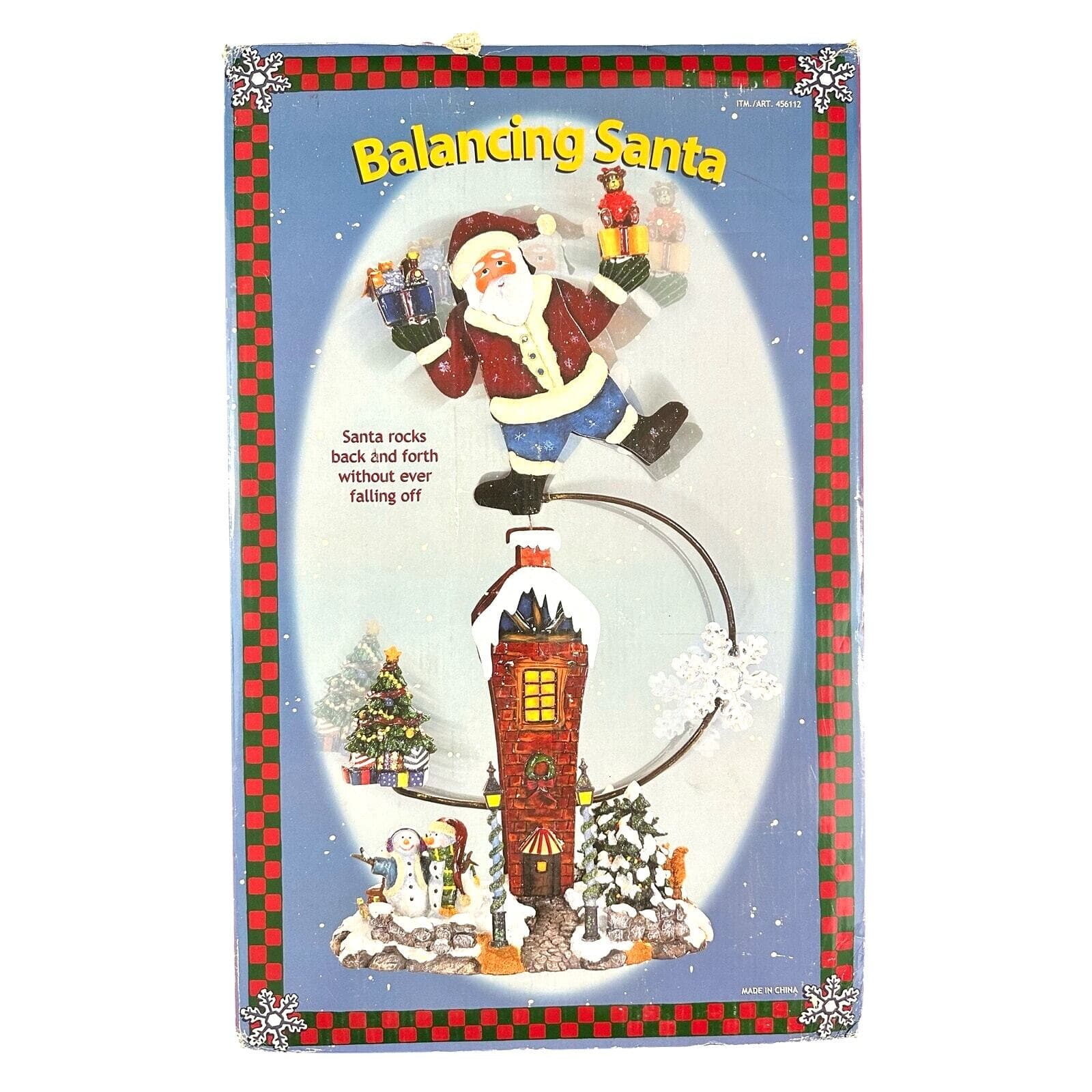 Balancing Santa Christmas Decoration in Original Box-Very Good Condition-Works! - Thumbnail 11