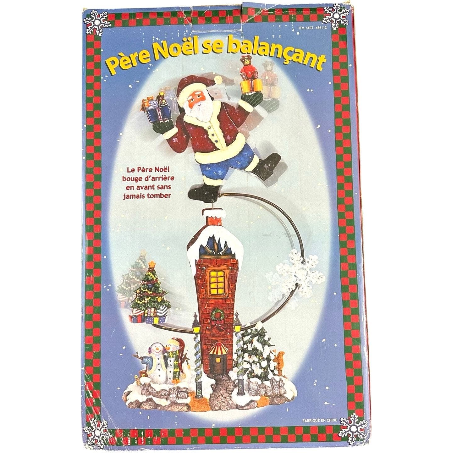 Balancing Santa Christmas Decoration in Original Box-Very Good Condition-Works! - Thumbnail 13