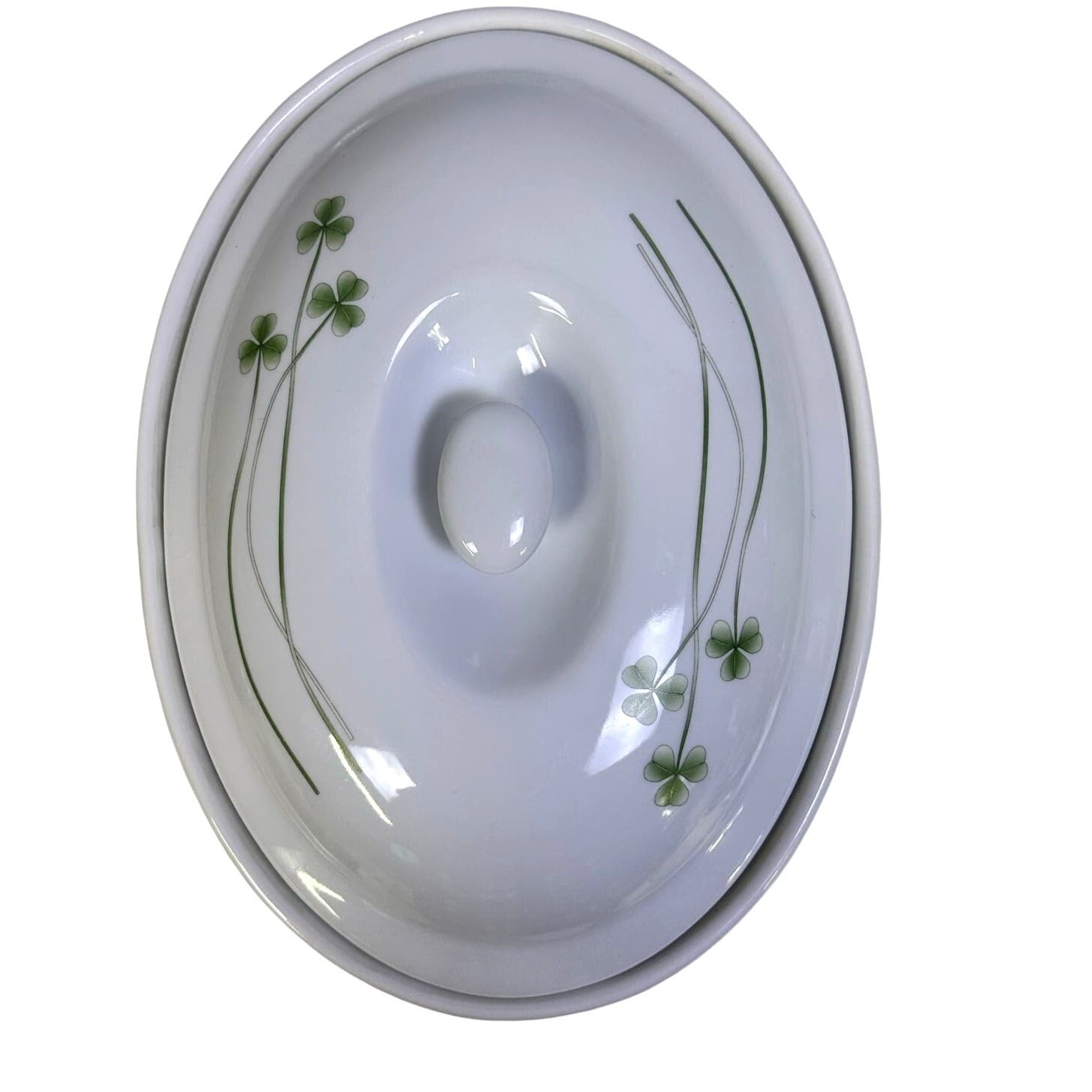 Marcus Notley Ireland Retired 2007 'Shamrocks' Porcelain 3 QT Covered Casserole - Thumbnail 5