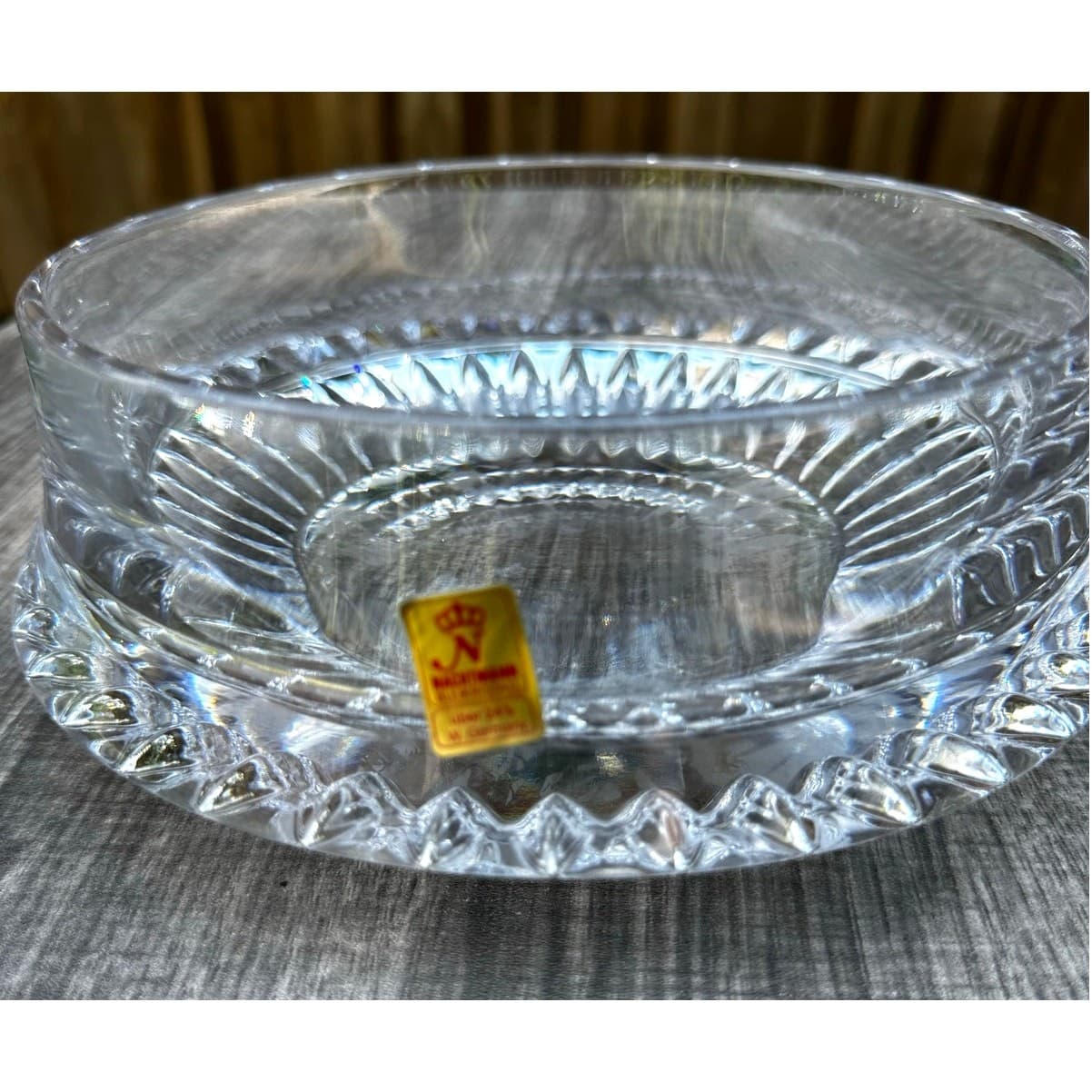 Nachtmann Bleikristall Uber 24% West Germany Vintage 7.5" Crystal Bowl-Stunning - Thumbnail 4