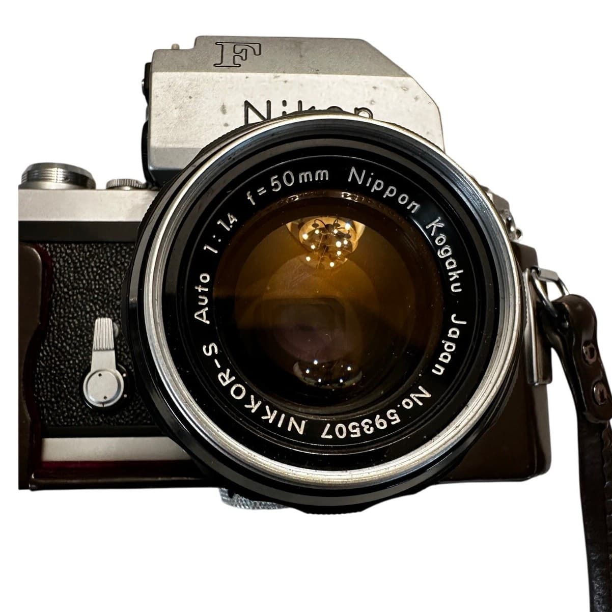 Nikon F Photomic Tn w/50mm F/1.4 Nikkor S Lens/Brown Leather Case Original Box