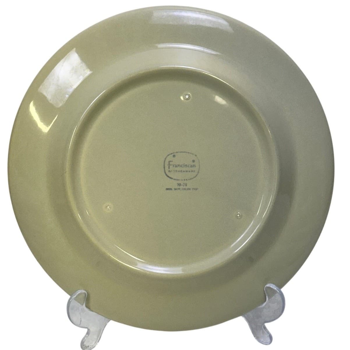 Franciscan Earthenware Vintage Retired Pebble Beach 10.5" Dinner Plate - Thumbnail 3